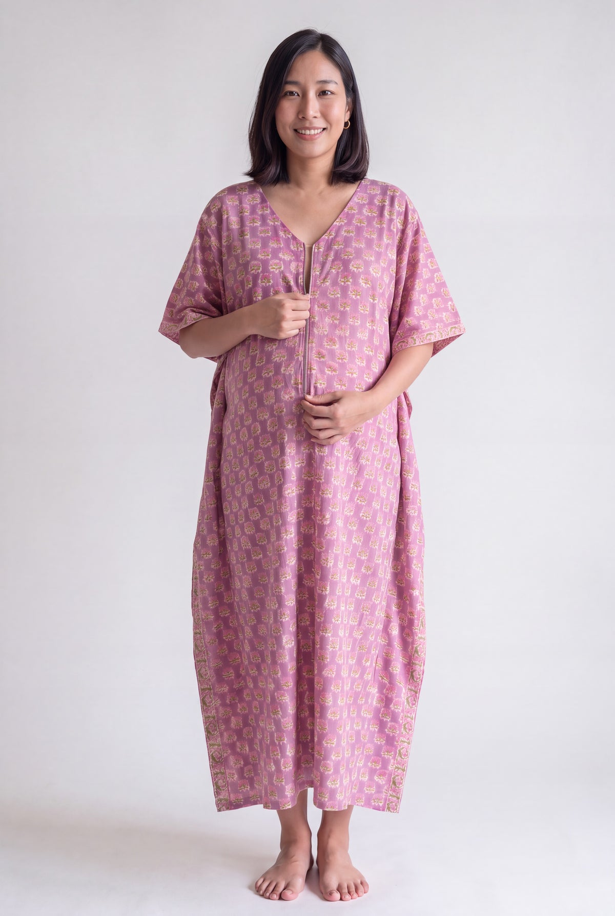 Rasnidhi Cotton Nursing Kaftan Gown