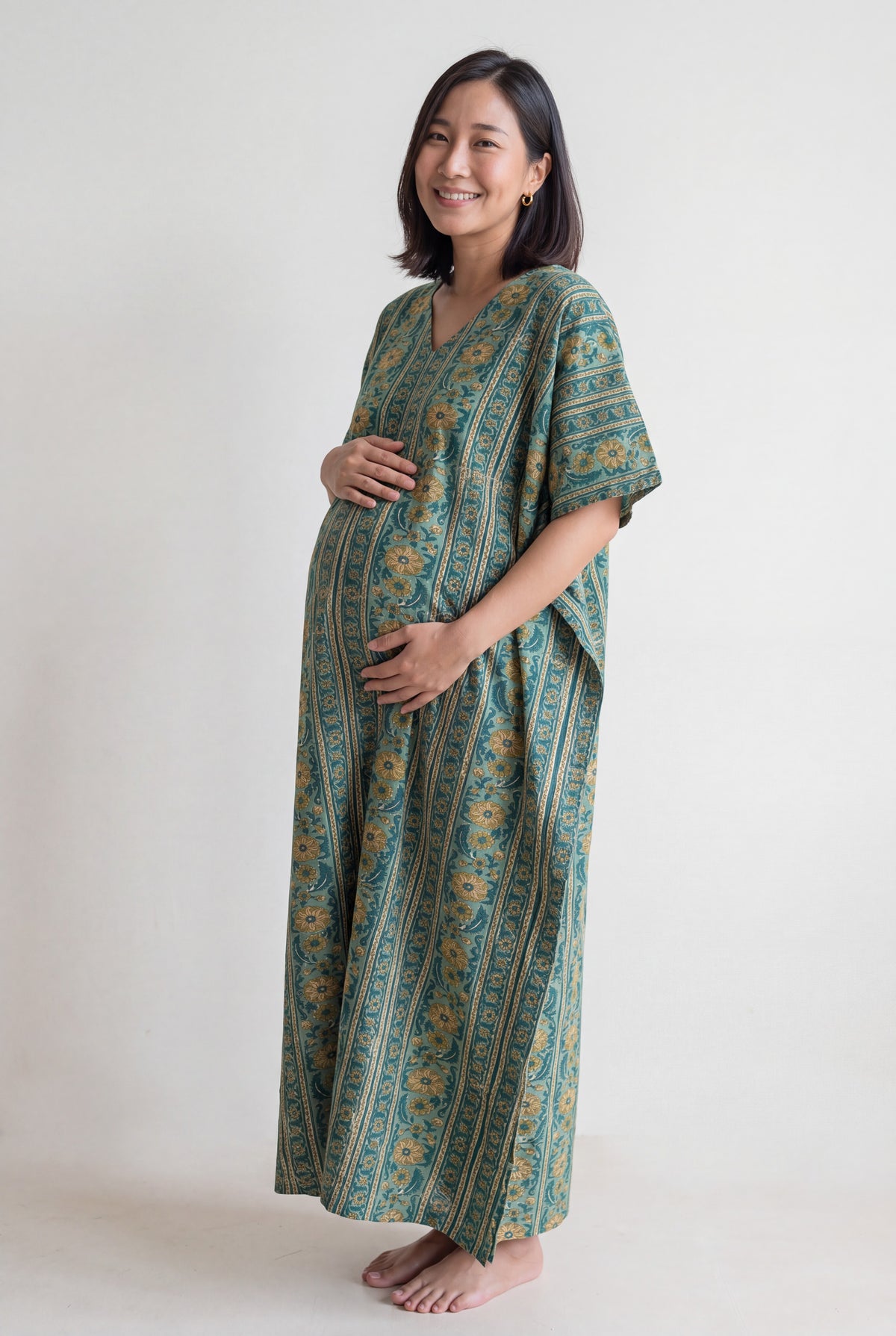 Radhikesh Cotton Nursing Kaftan Gown