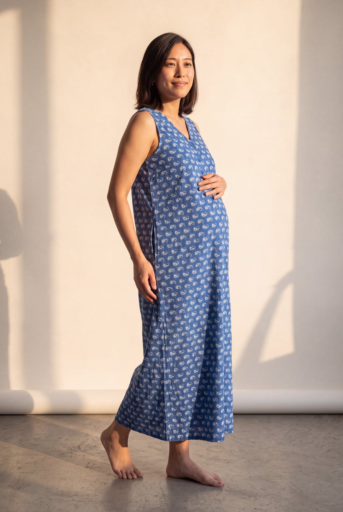 Rama Cotton Nursing Maxi Dress