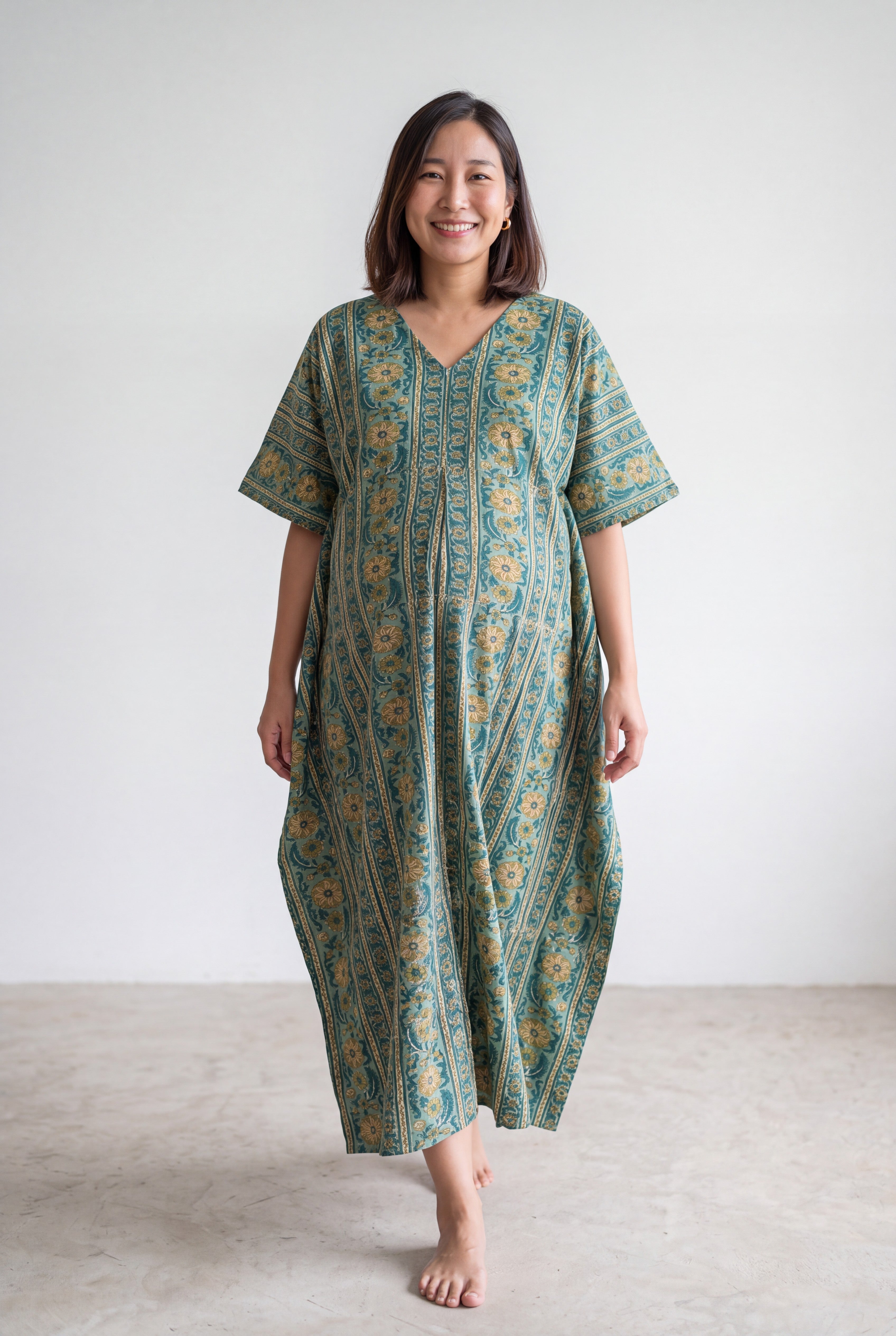 Radhikesh Cotton Nursing Kaftan Gown