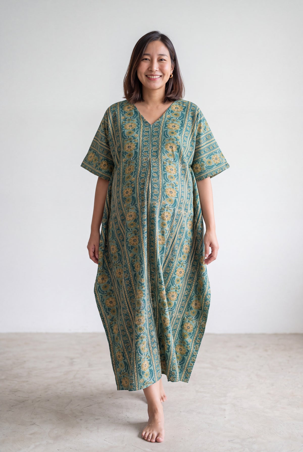 Radhikesh Cotton Nursing Kaftan Gown