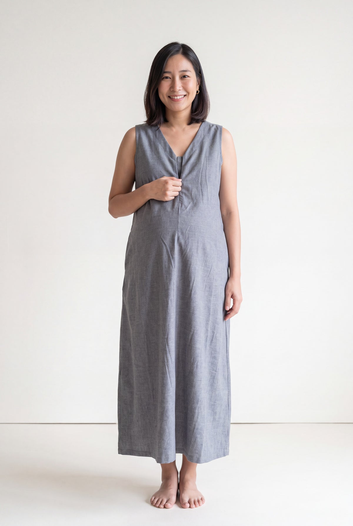 Sarang Cotton Nursing Umbrella Dress