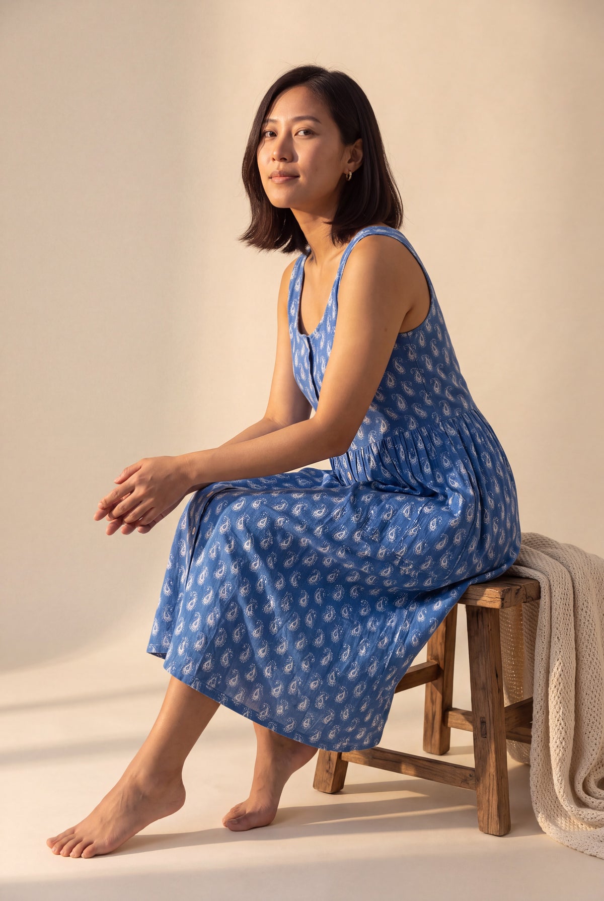 Rama Cotton Nursing Dress