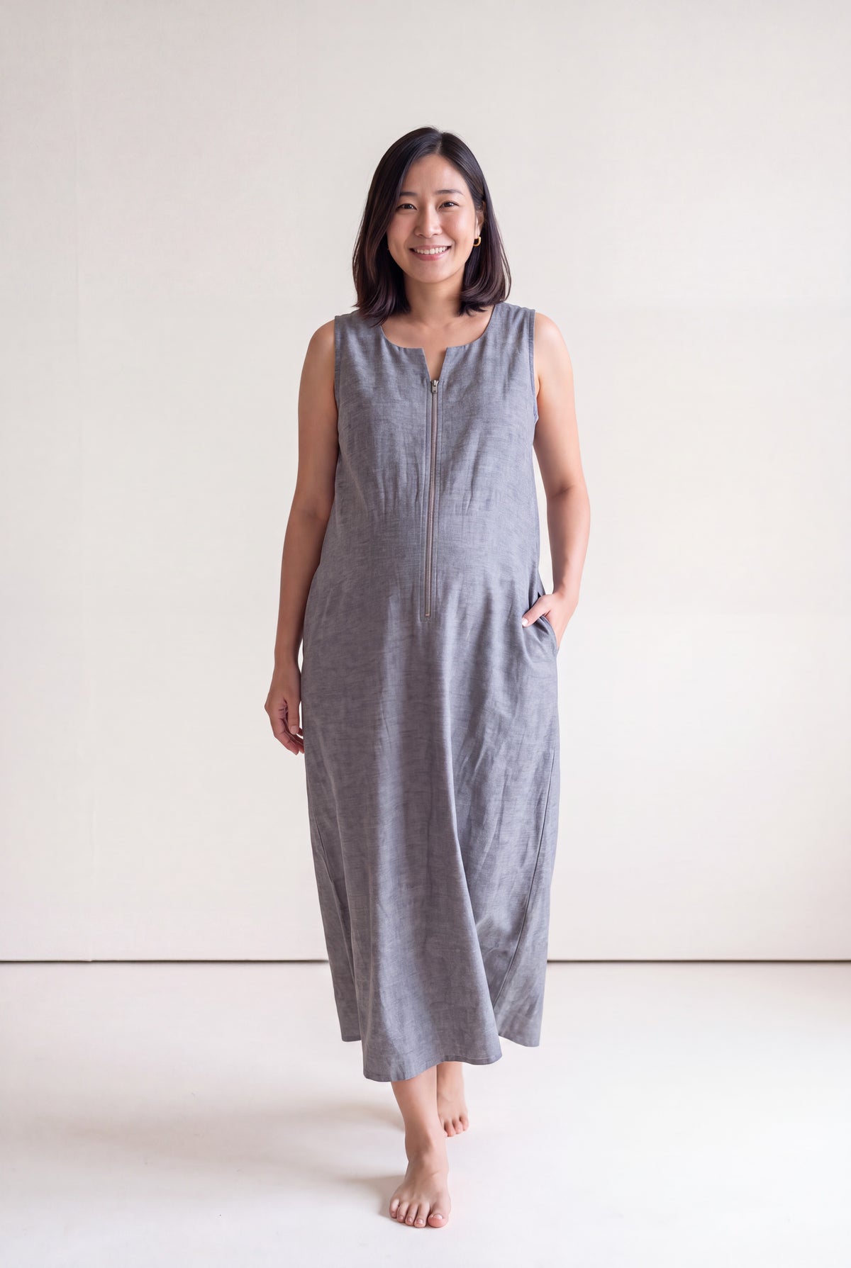 Veda Cotton Nursing Umbrella Dress