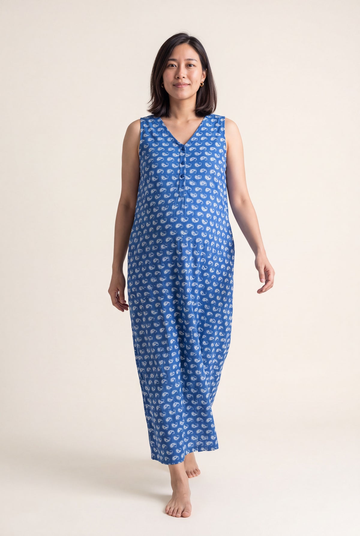Rama Cotton Nursing Maxi Dress