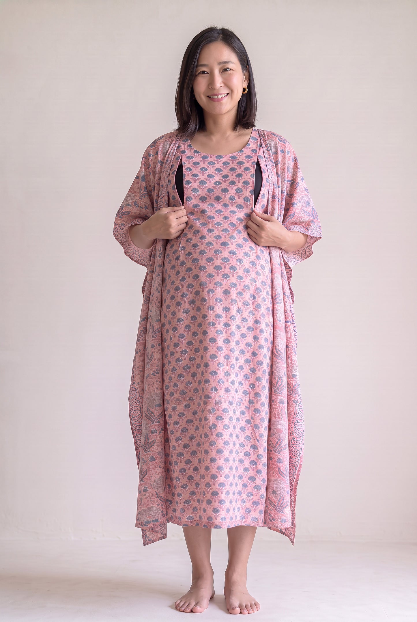 Radhya Cotton Nursing Wrap Kurti
