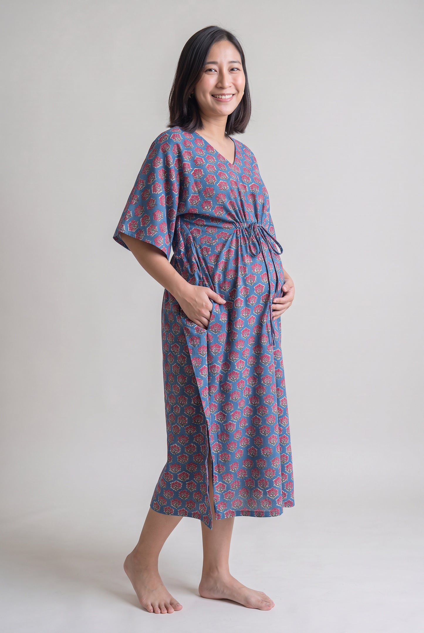 Saumya Cotton Nursing Kaftan