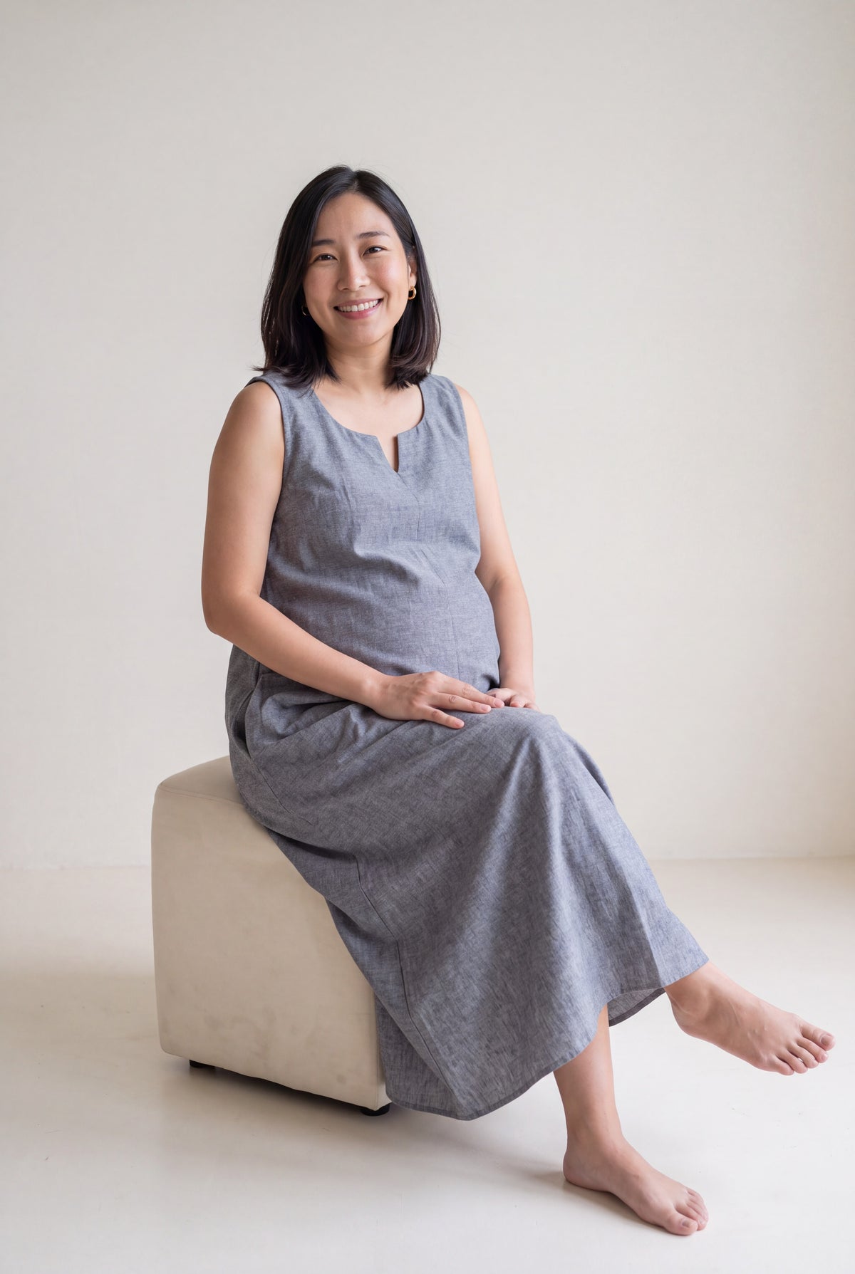 Veda Cotton Nursing Umbrella Dress