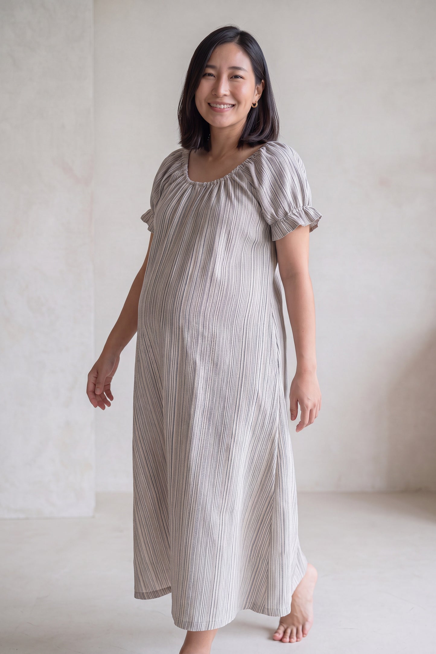 Srinath Cotton Nursing Maxi Dress