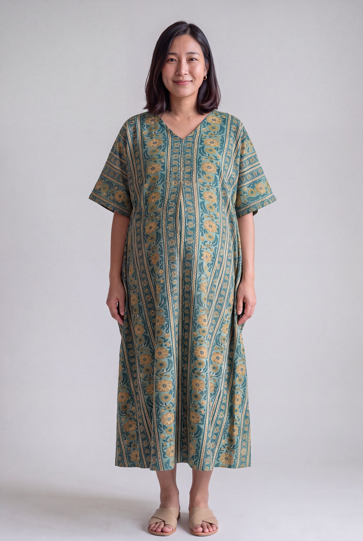 Radhikesh Cotton Nursing Kaftan Gown