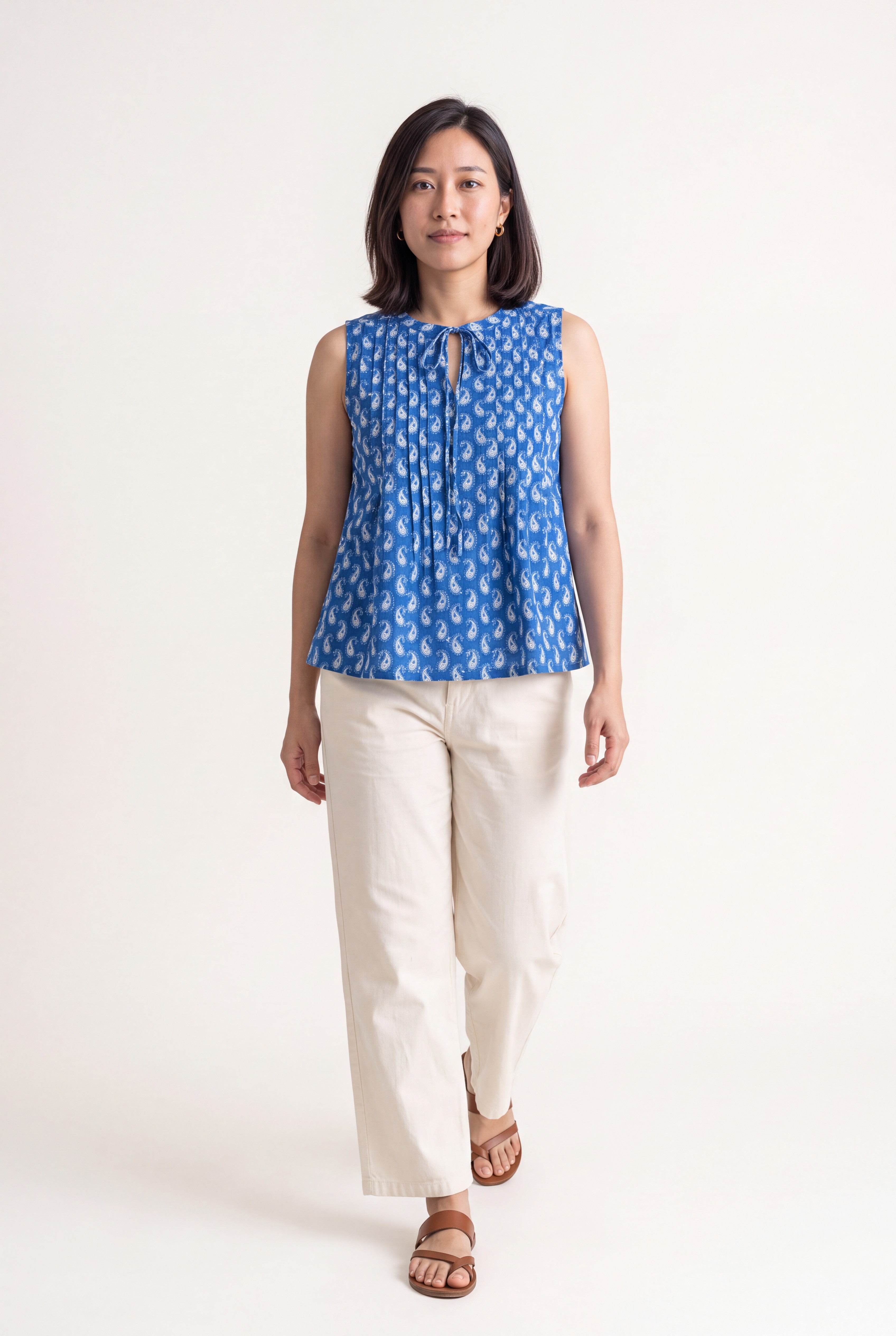 Rama Handblock Cotton Nursing Top