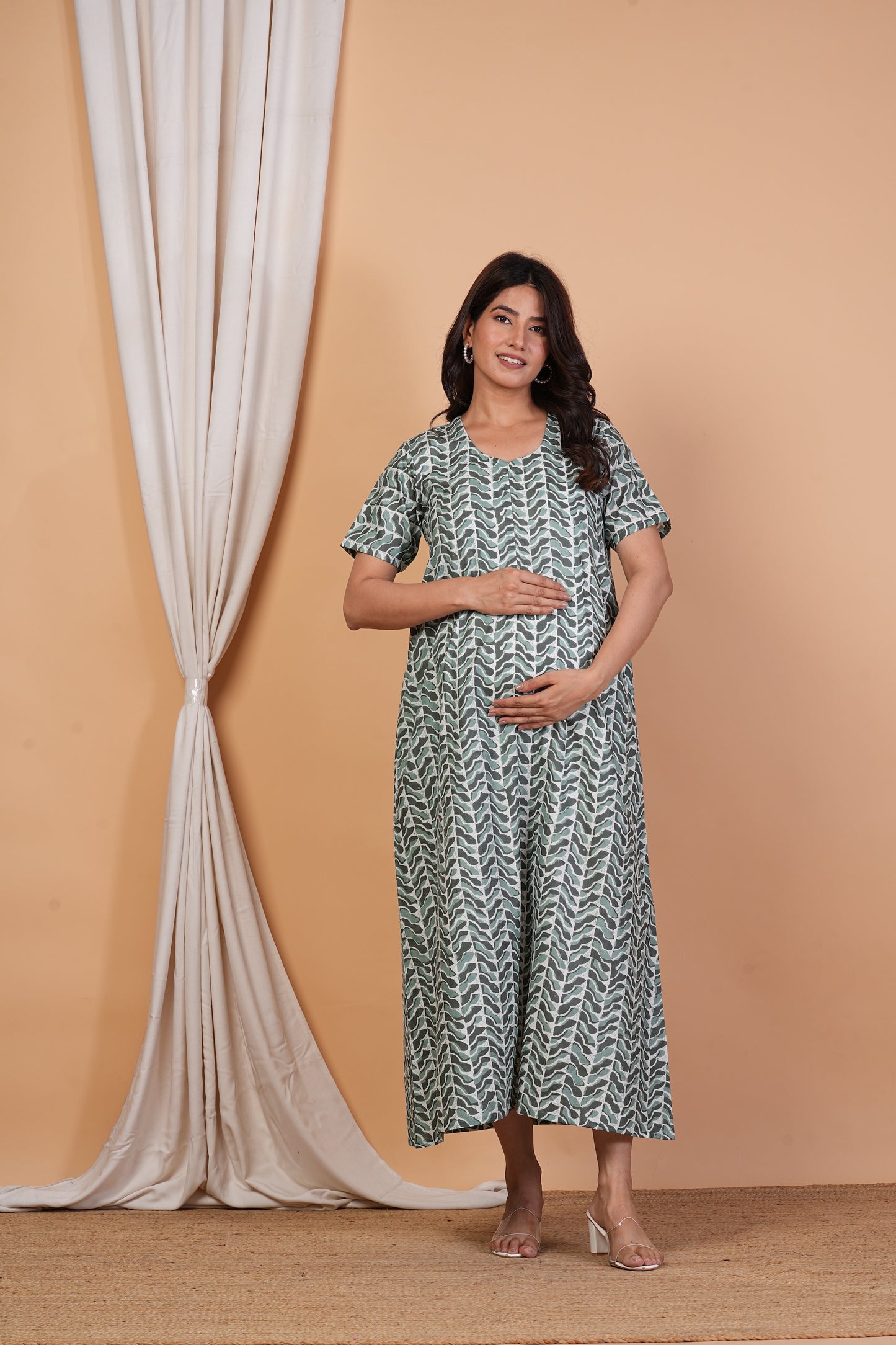 Premada Cotton Nursing Gown