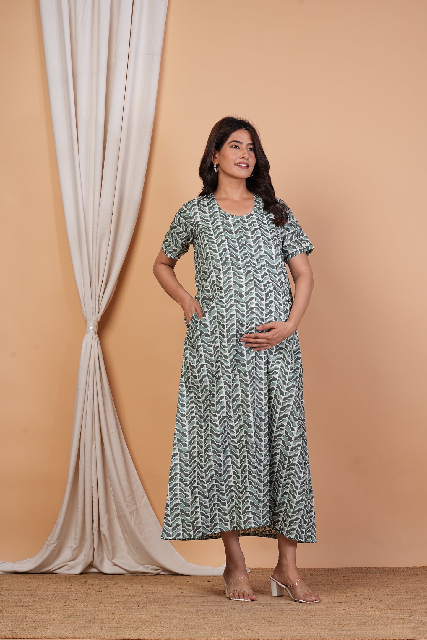 Premada Cotton Nursing Gown