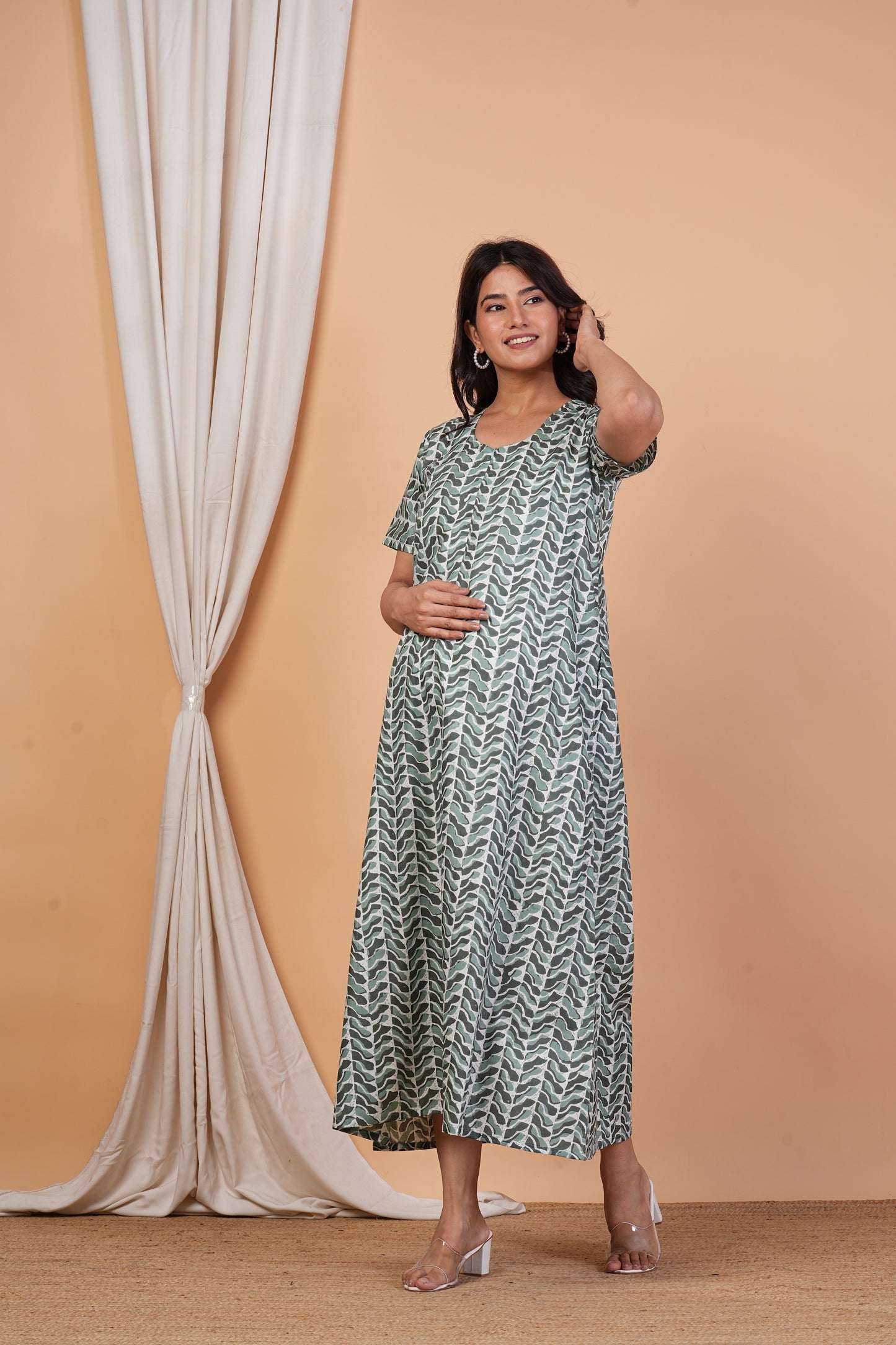 Premada Cotton Nursing Gown