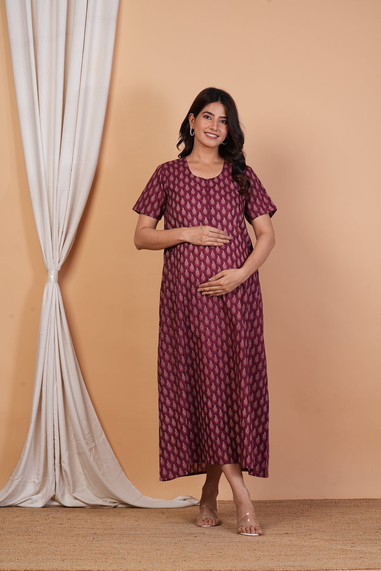 Savya Sachin Cotton Nursing Gown