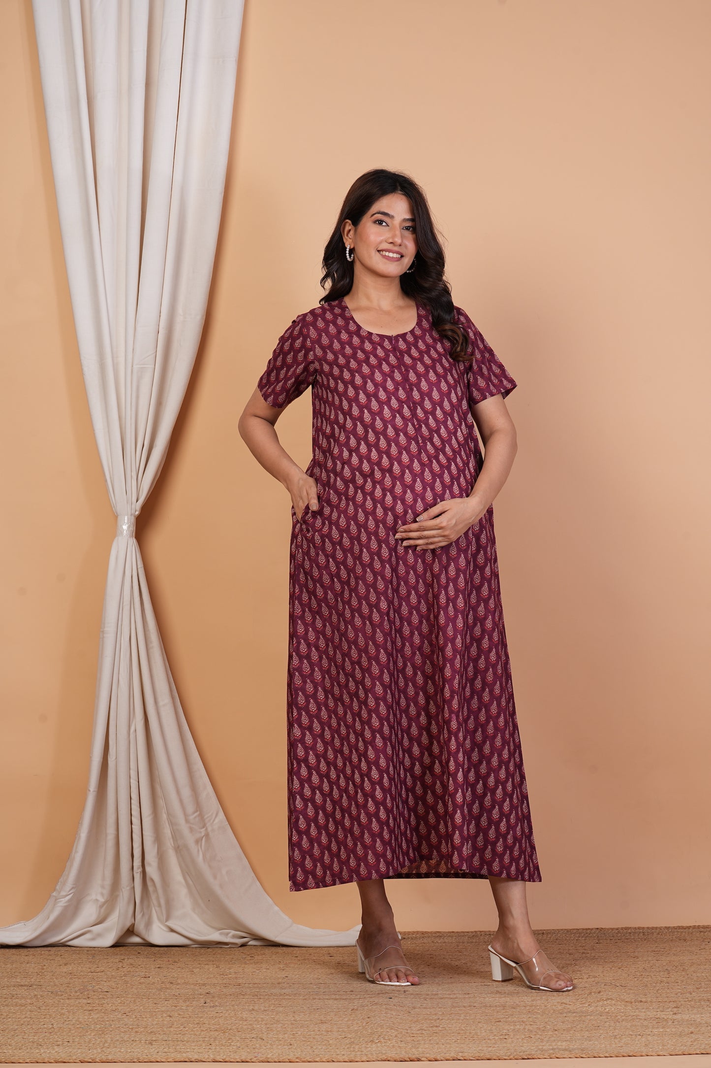 Savya Sachin Cotton Nursing Gown