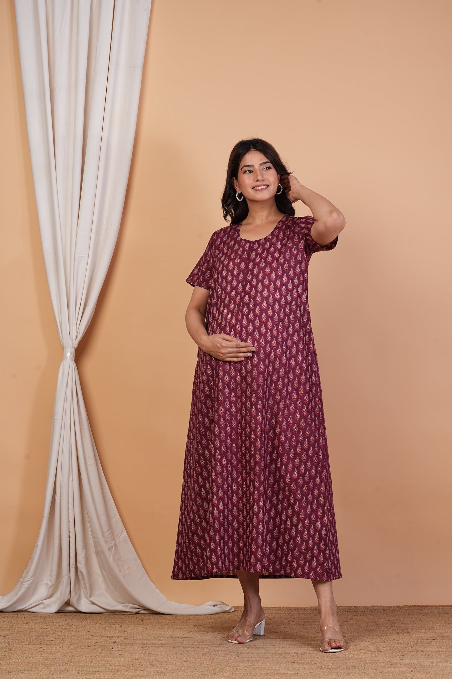 Savya Sachin Cotton Nursing Gown