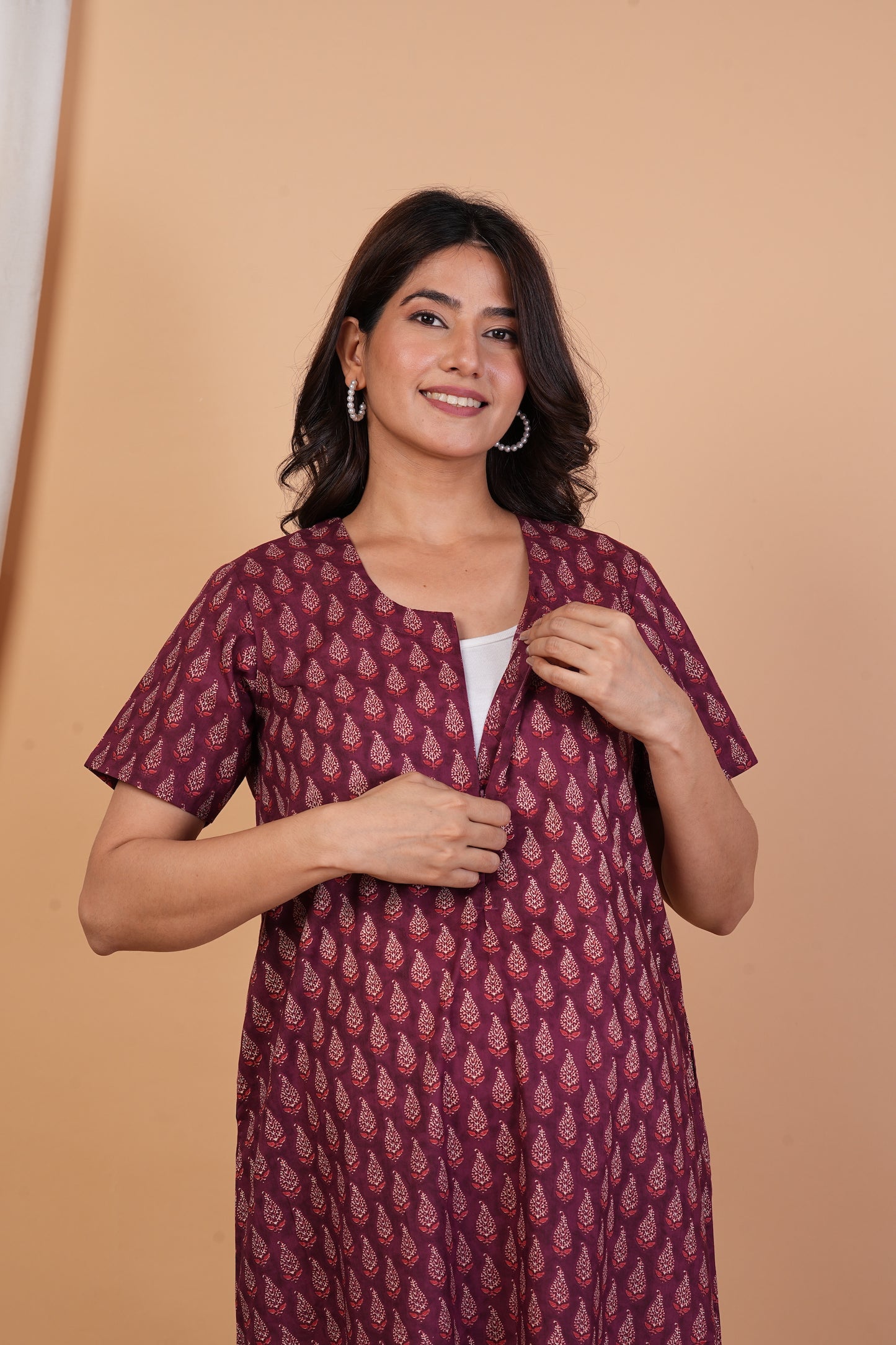 Savya Sachin Cotton Nursing Gown