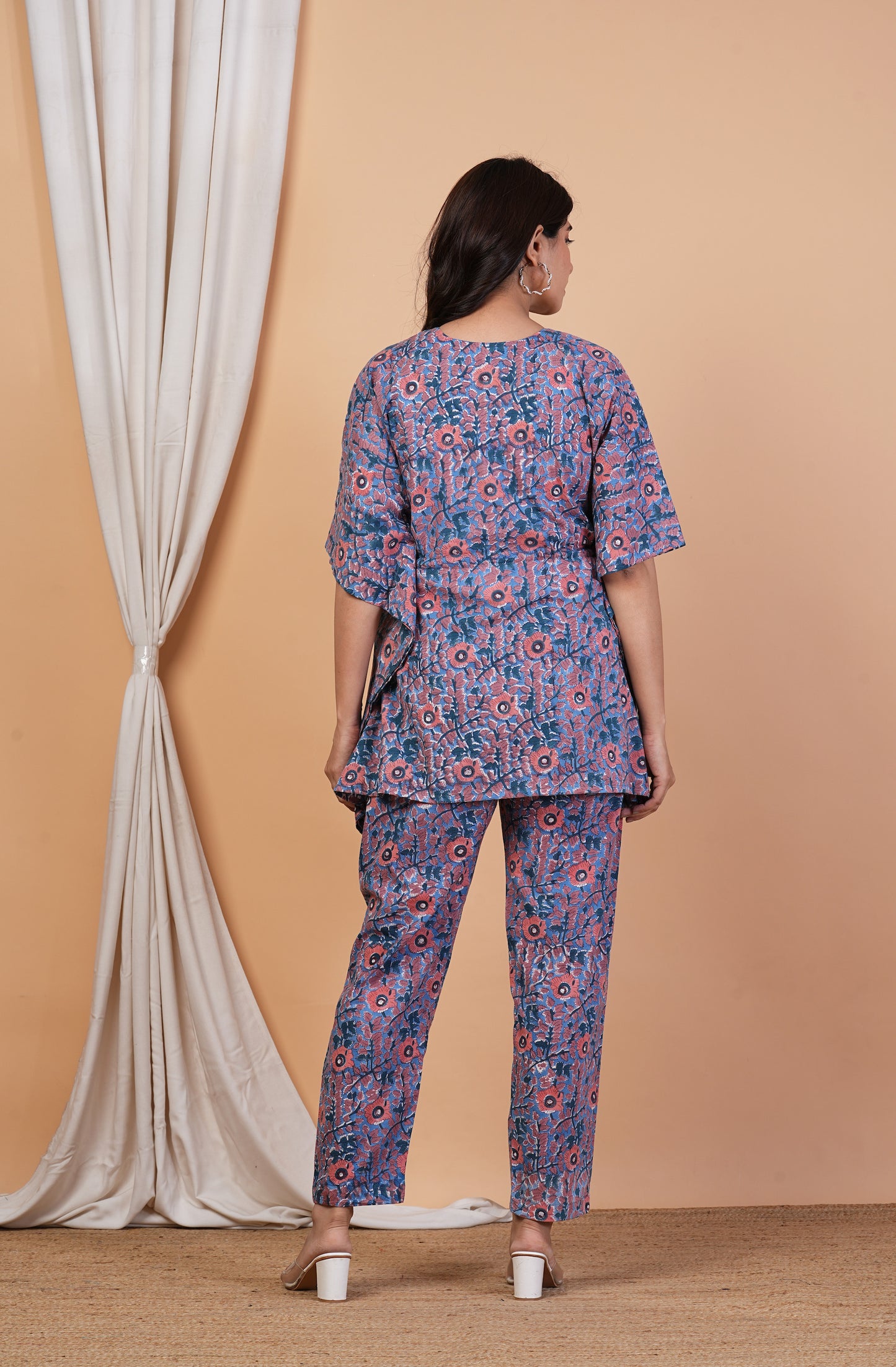 Dhruva Nursing Kaftan Top Pant Set