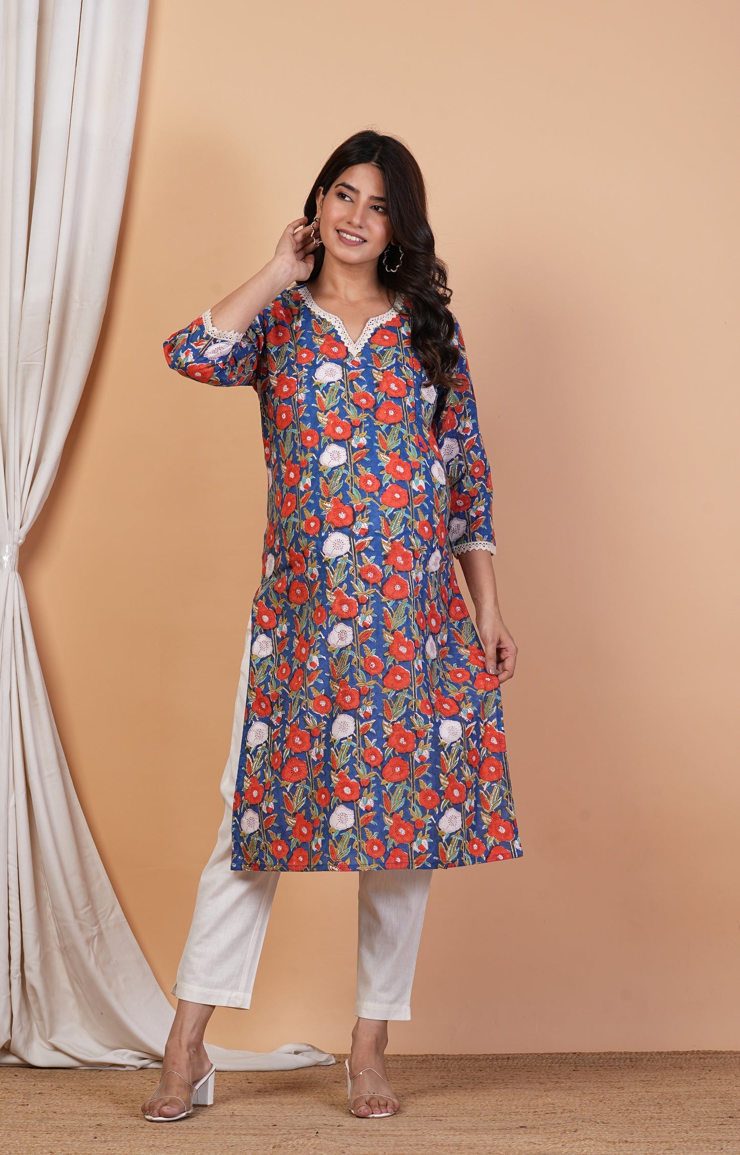 Radhika Raman Cotton Feeding Kurti