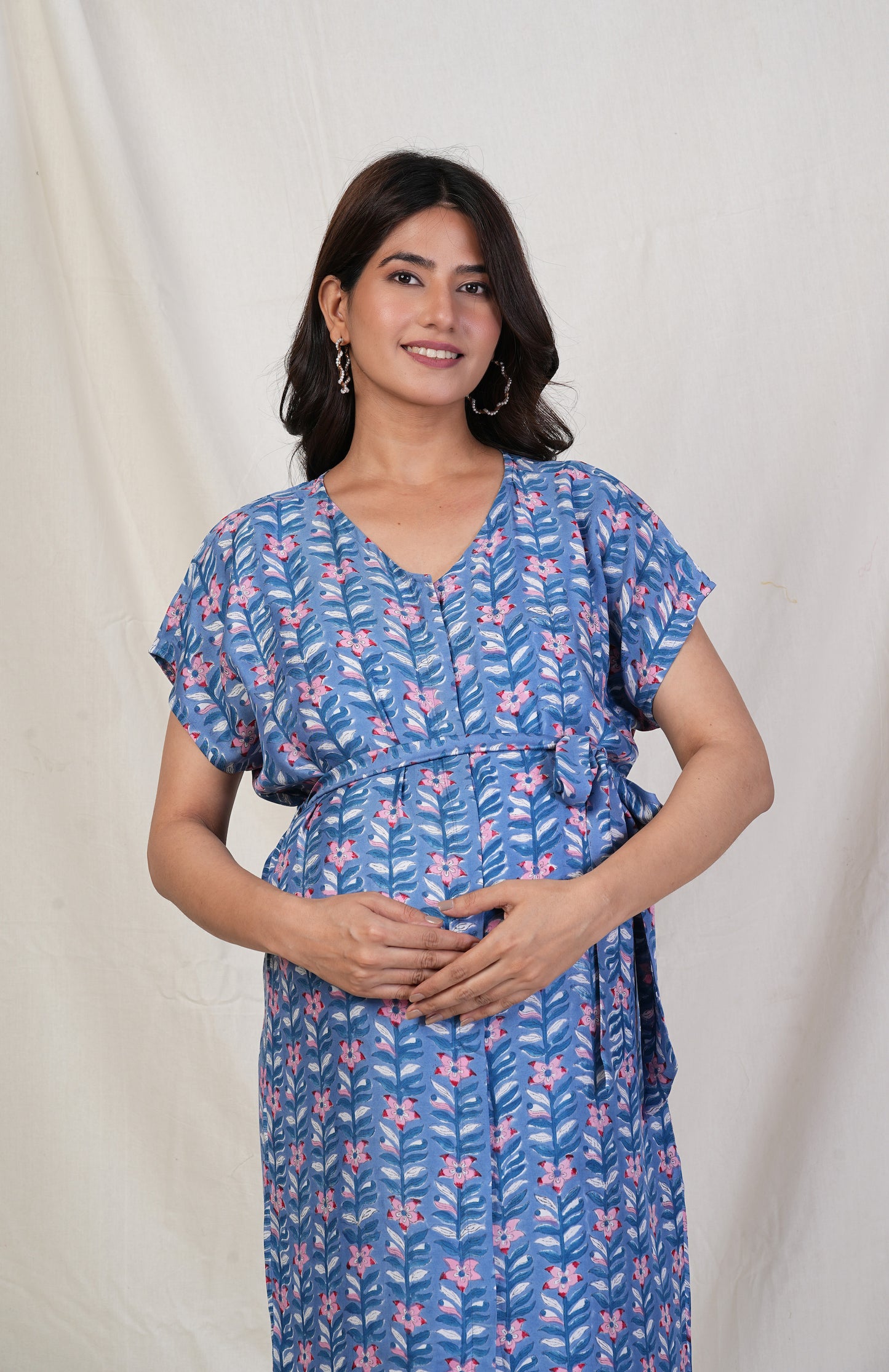 Gopnandini Muslin Nursing Dress