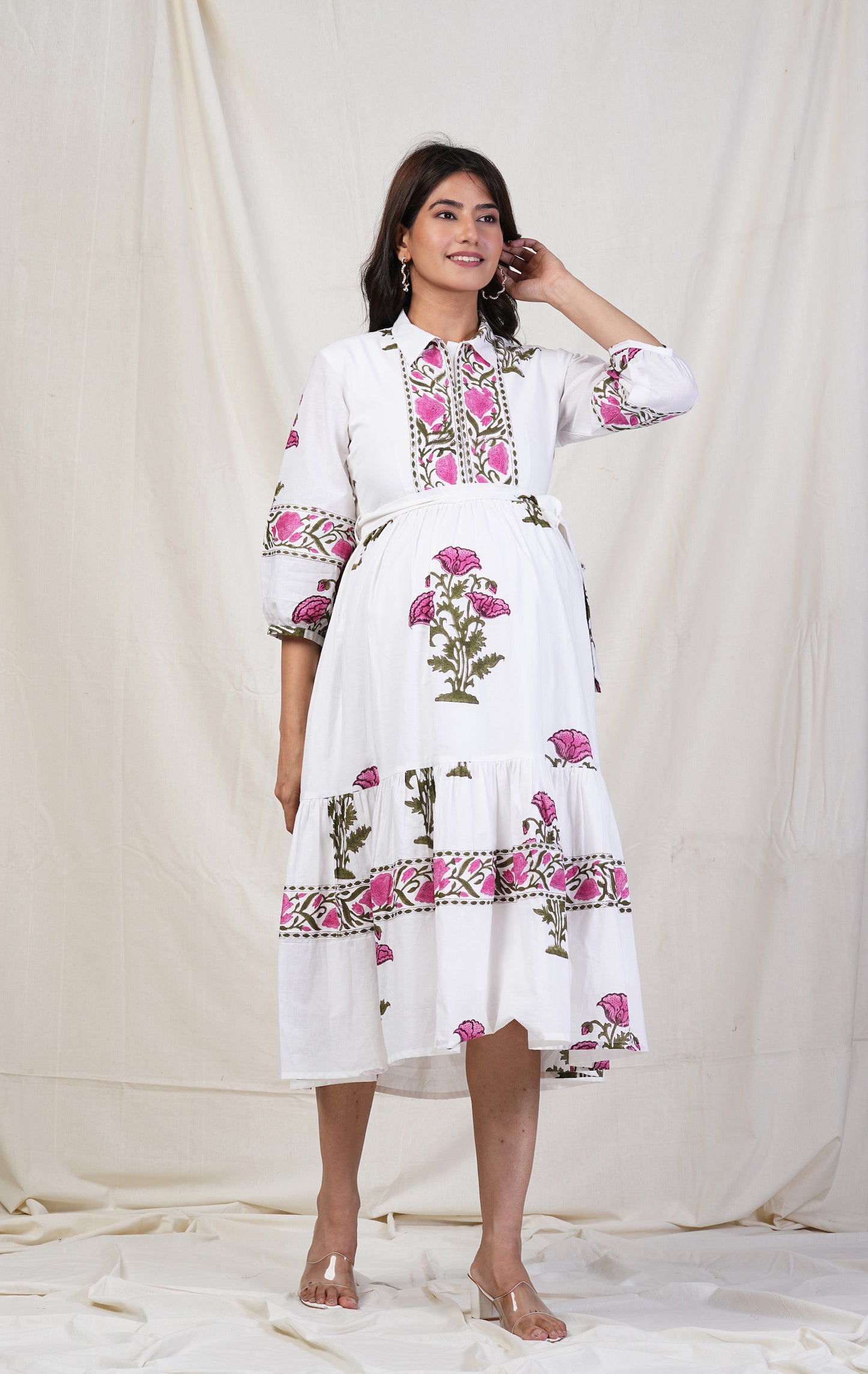 Premanjana Cotton Nursing Dress