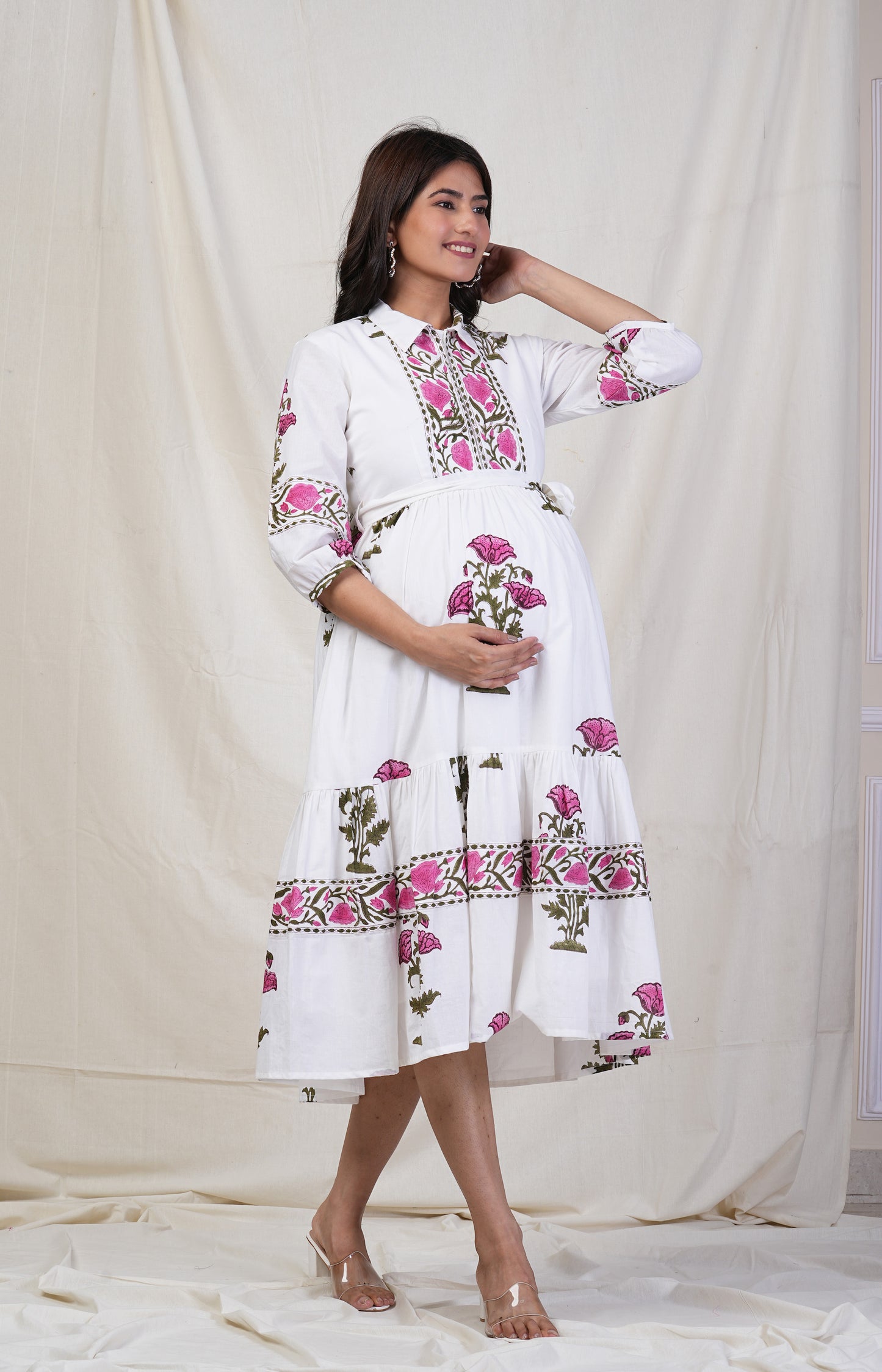 Premanjana Cotton Nursing Dress