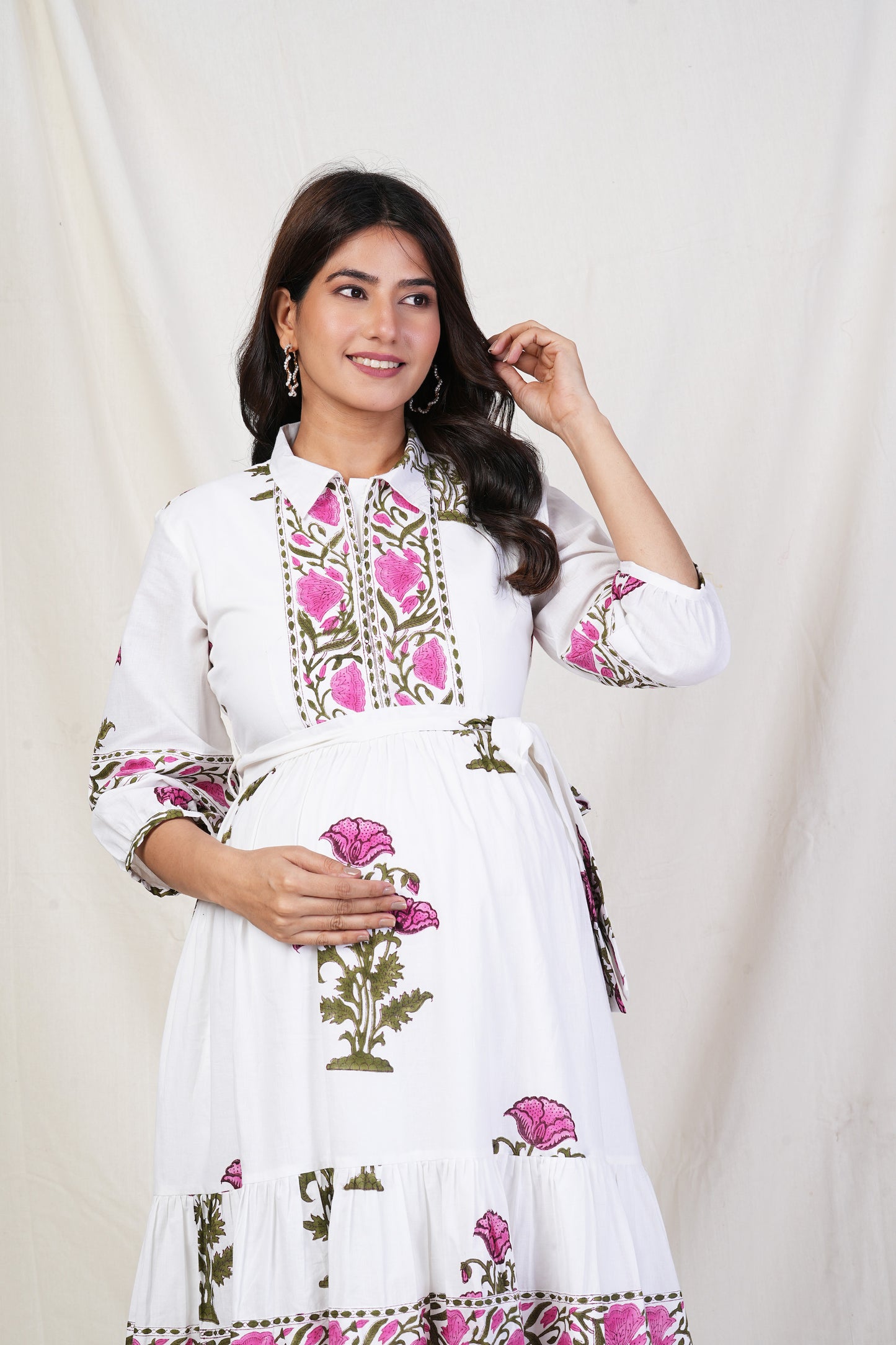 Premanjana Cotton Nursing Dress