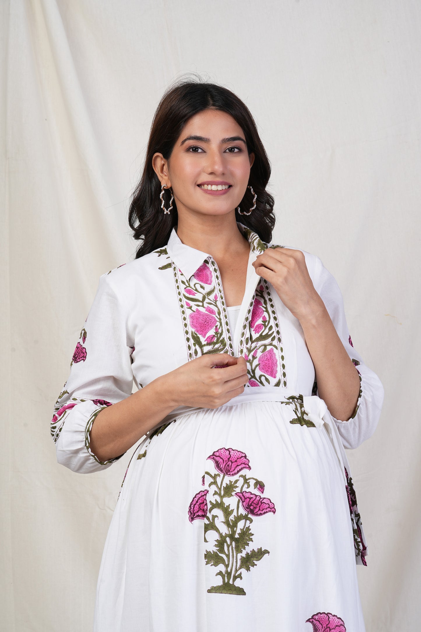 Premanjana Cotton Nursing Dress