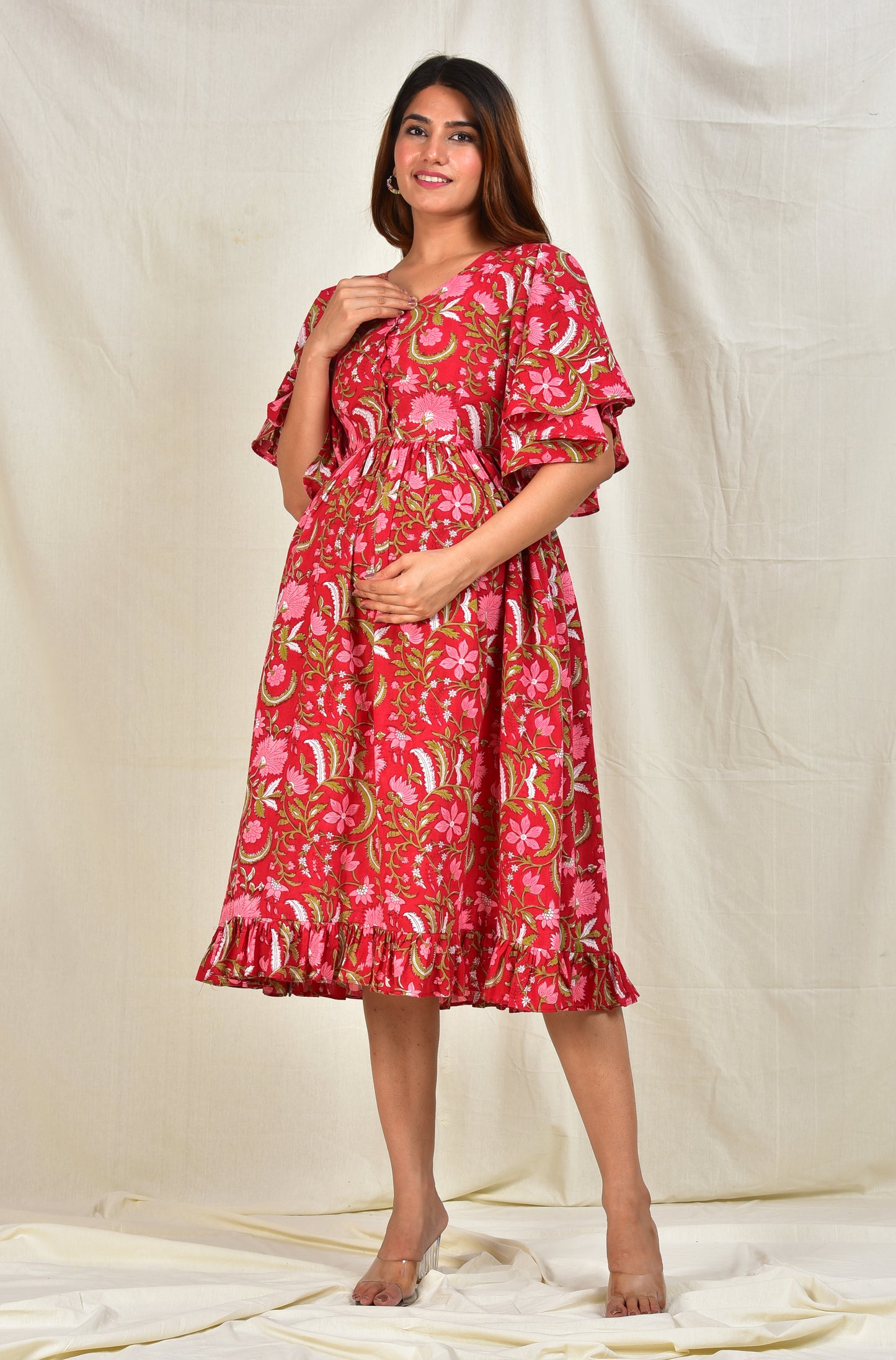 Rasa Madhuri Cotton Nursing Dress