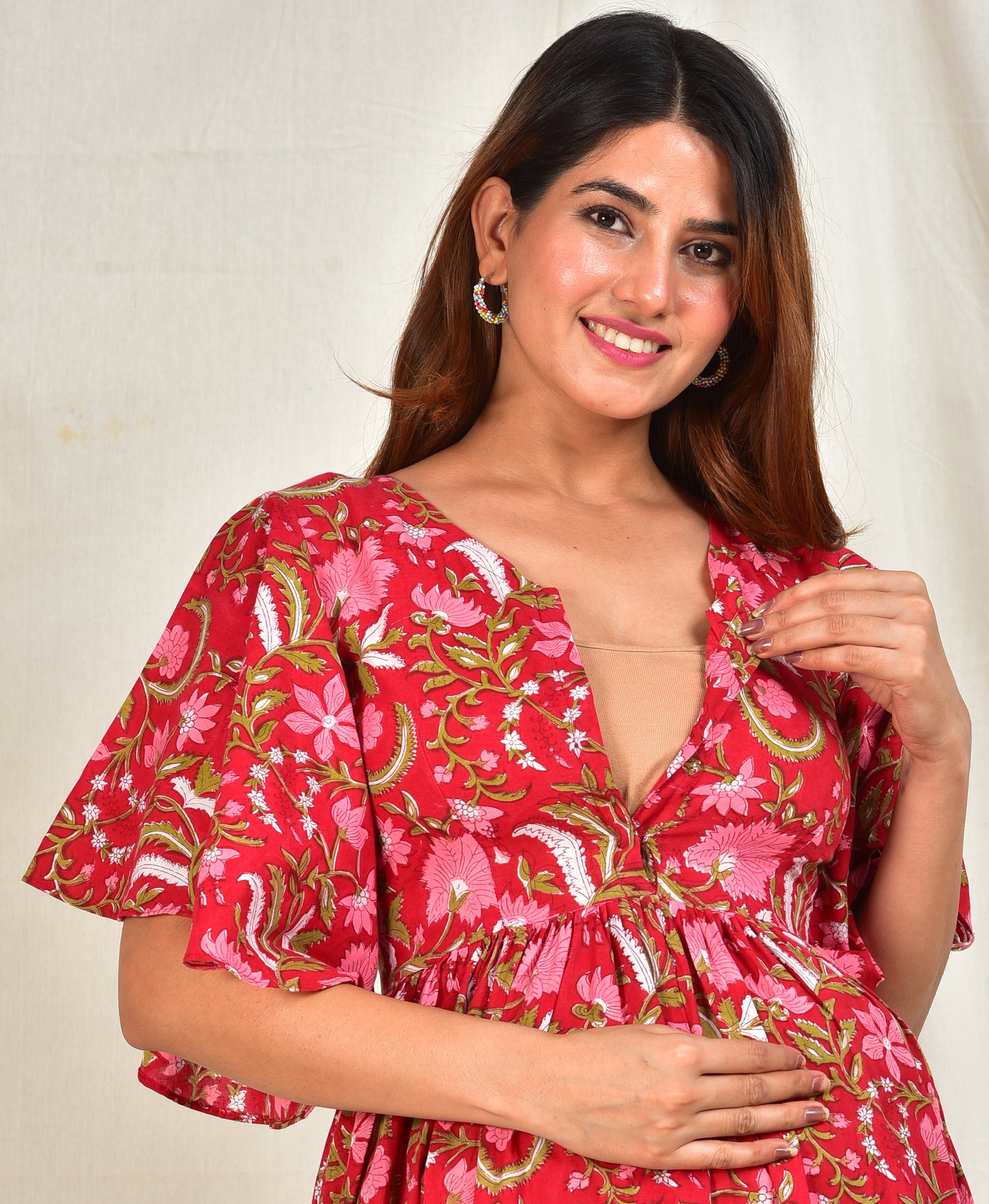 Rasa Madhuri Cotton Nursing Dress