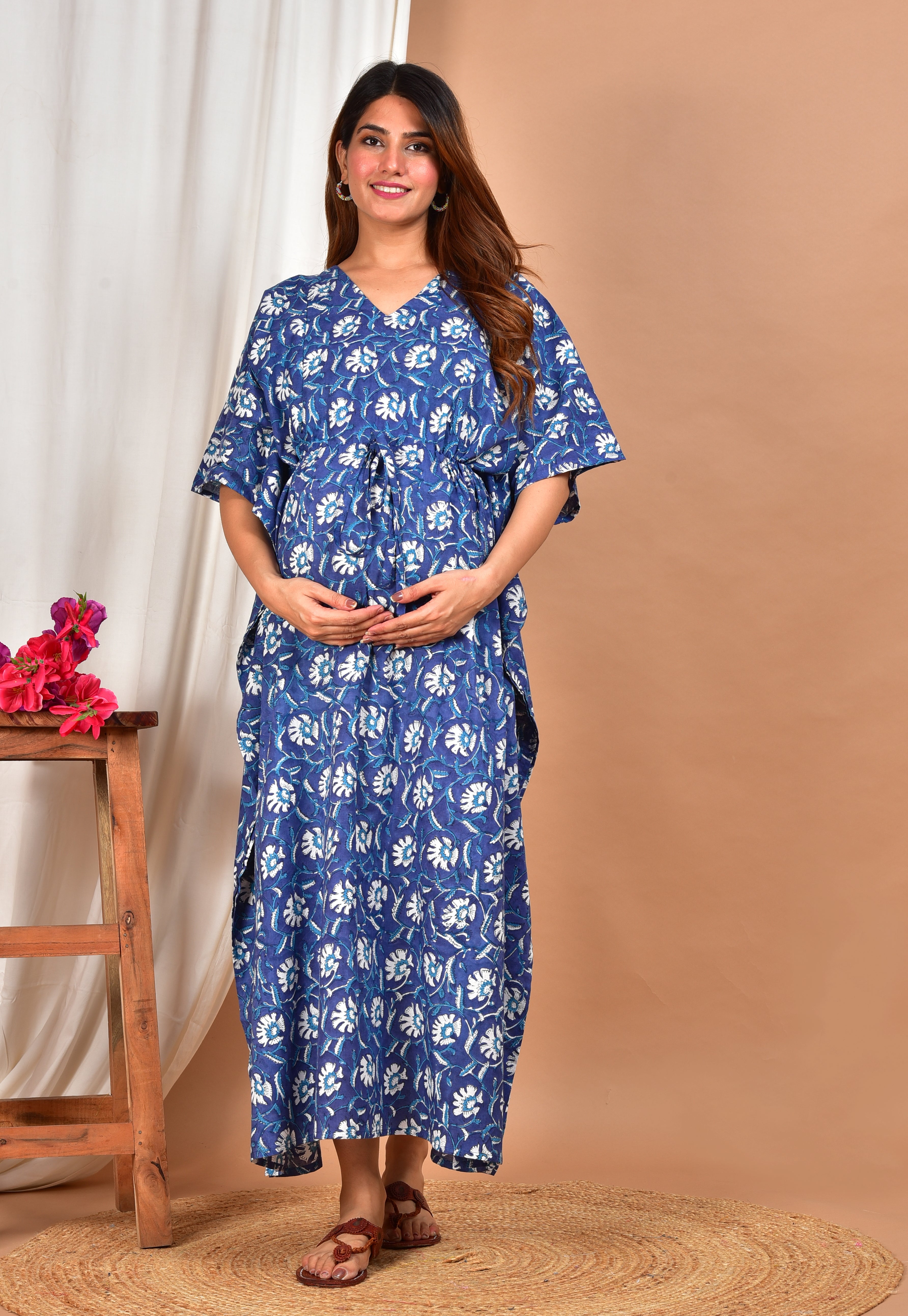 Nirasraya Cotton Nursing Kaftan
