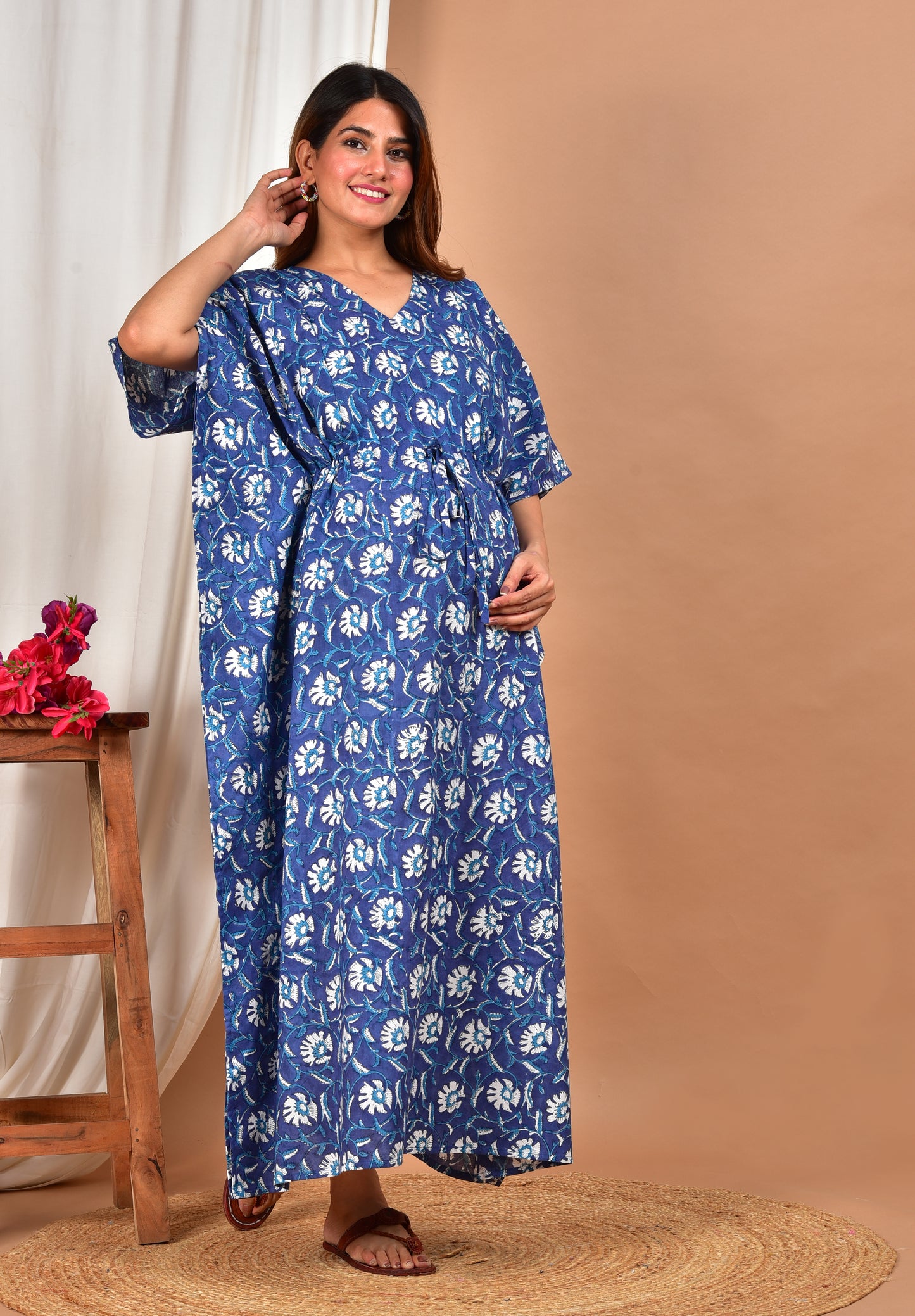 Nirasraya Cotton Nursing Kaftan