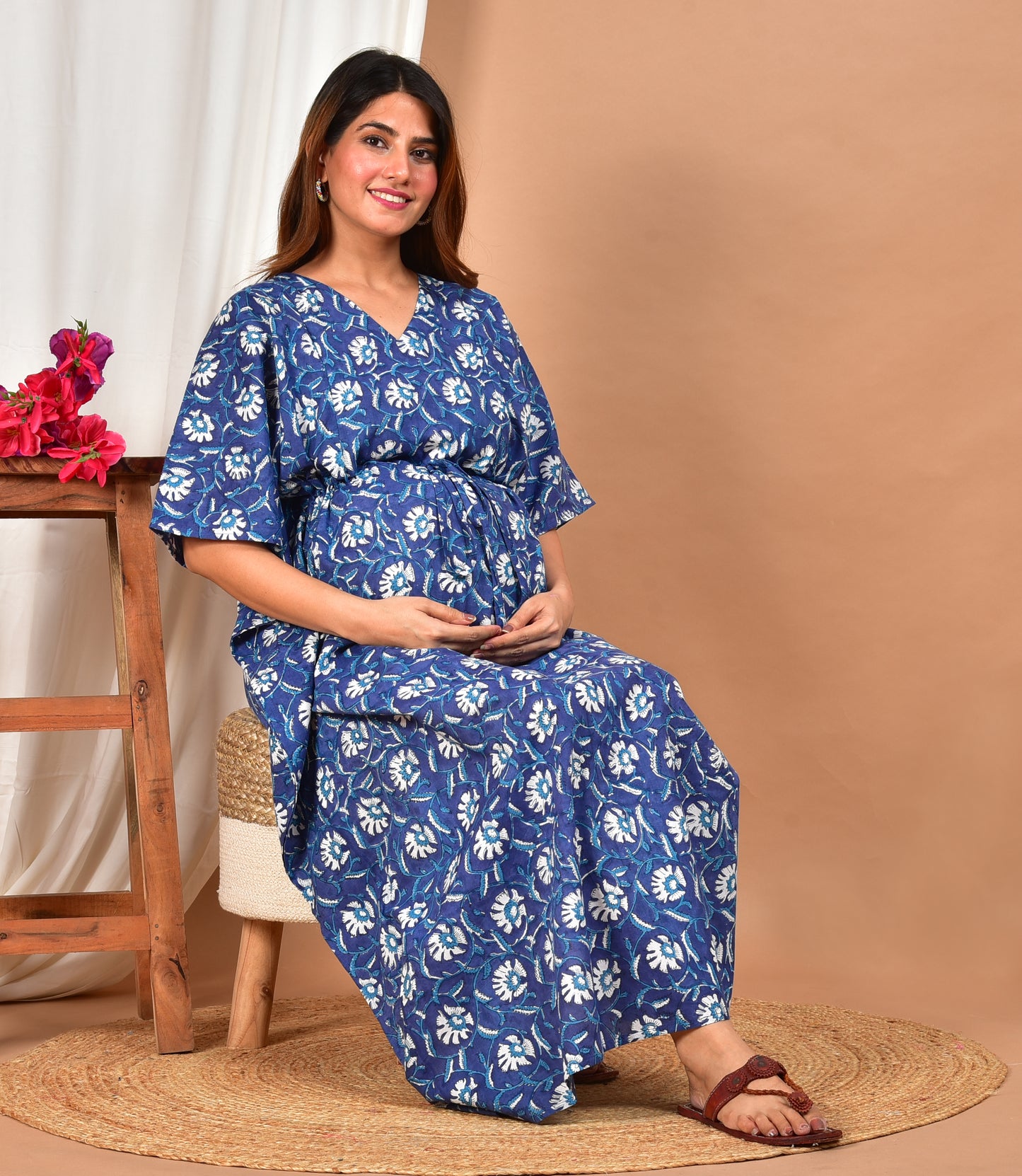 Nirasraya Cotton Nursing Kaftan