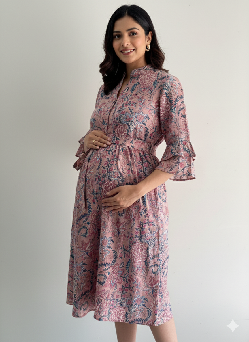 Radha Padmini Cotton Feeding Dress