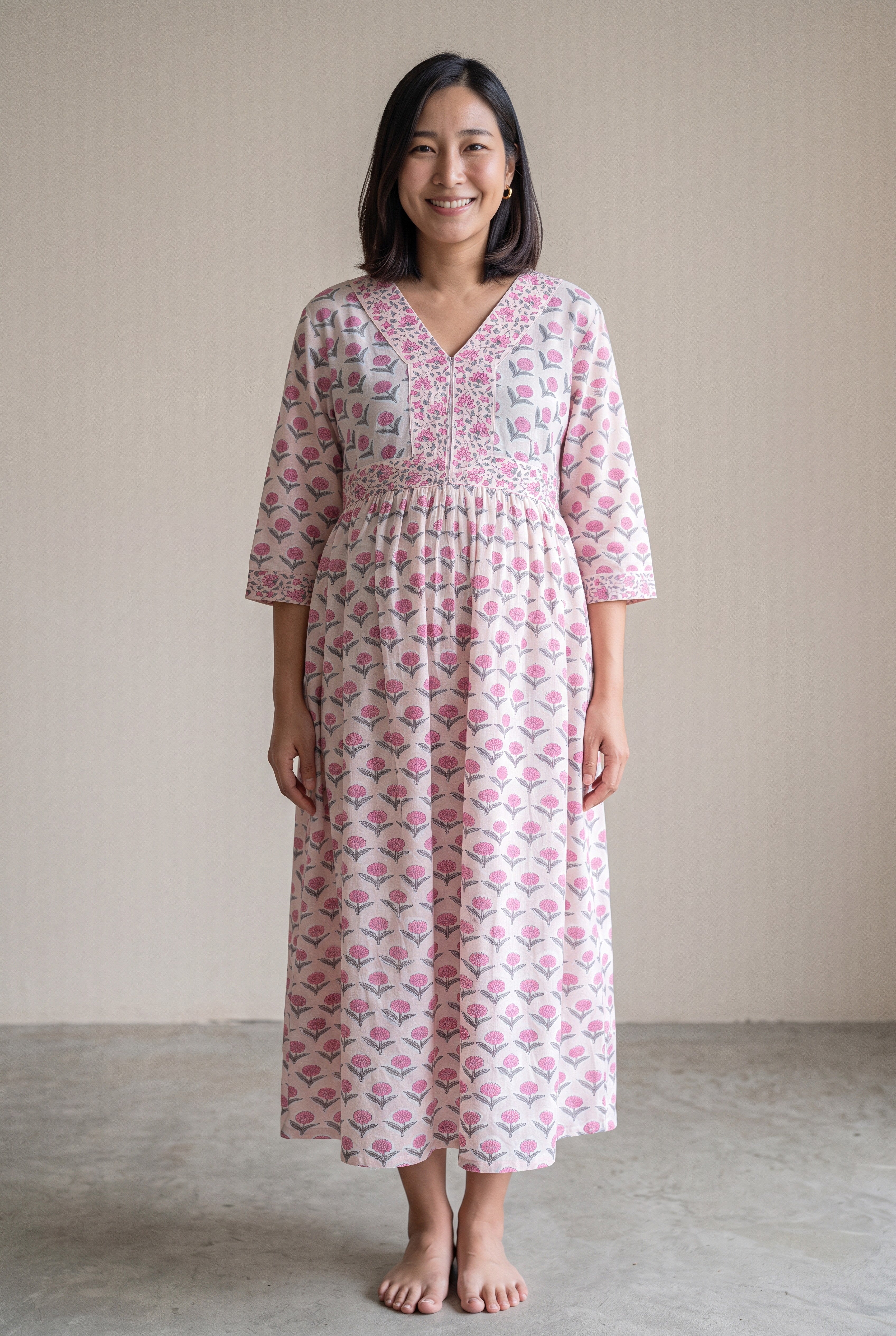 Srida Cotton Nursing Feeding Dress