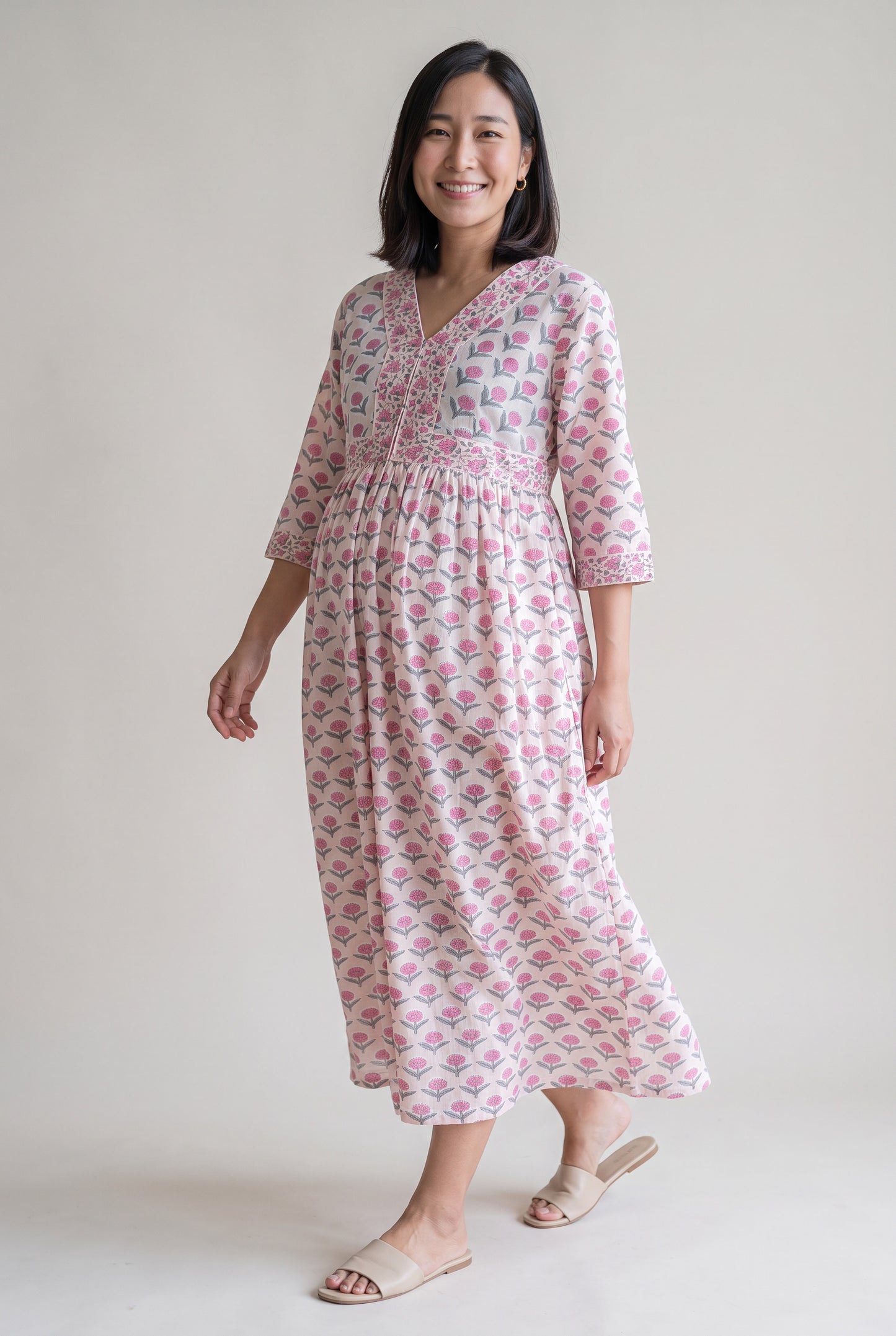 Srida Cotton Nursing Feeding Dress