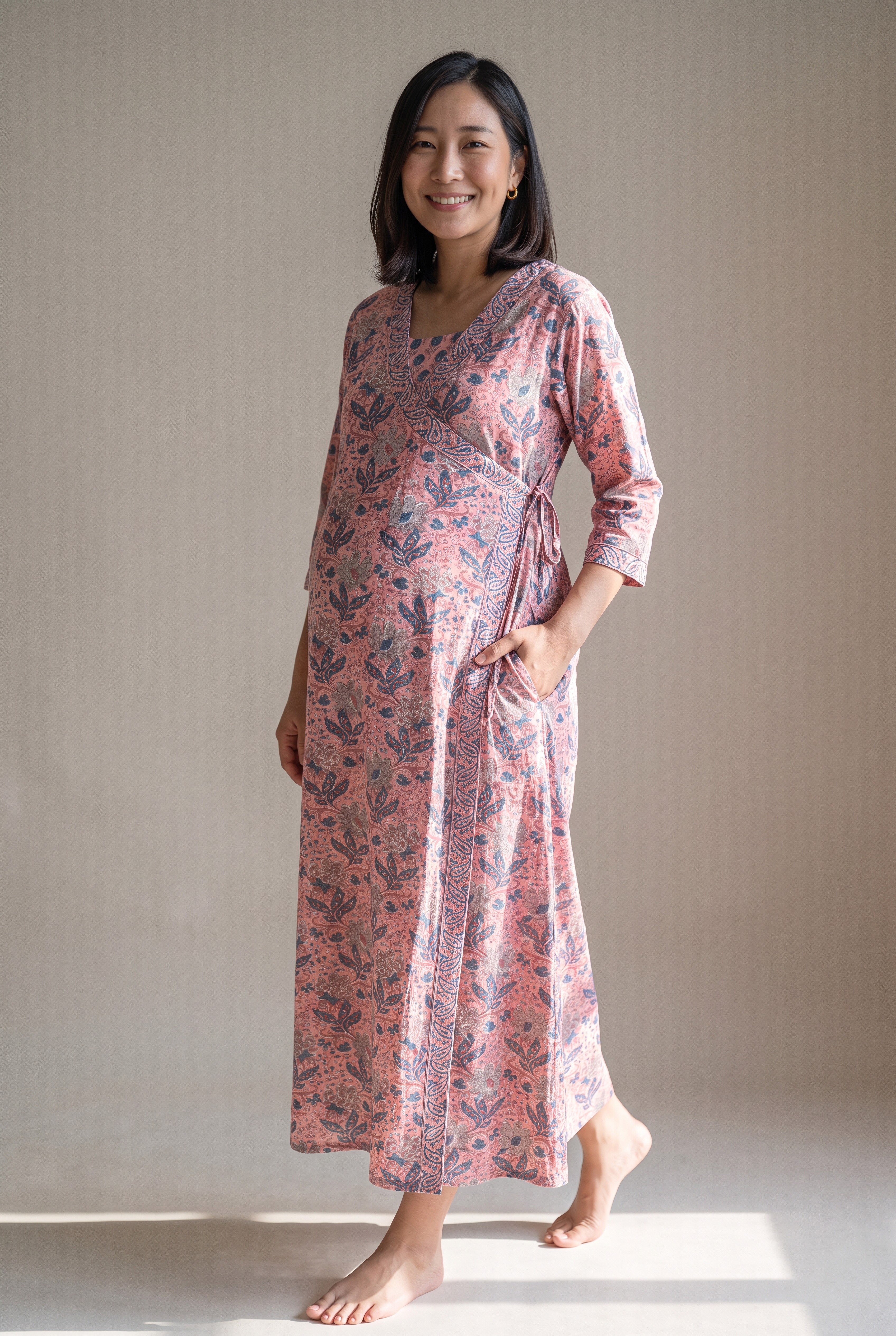 Radhya Cotton Nursing Wrap Kurti