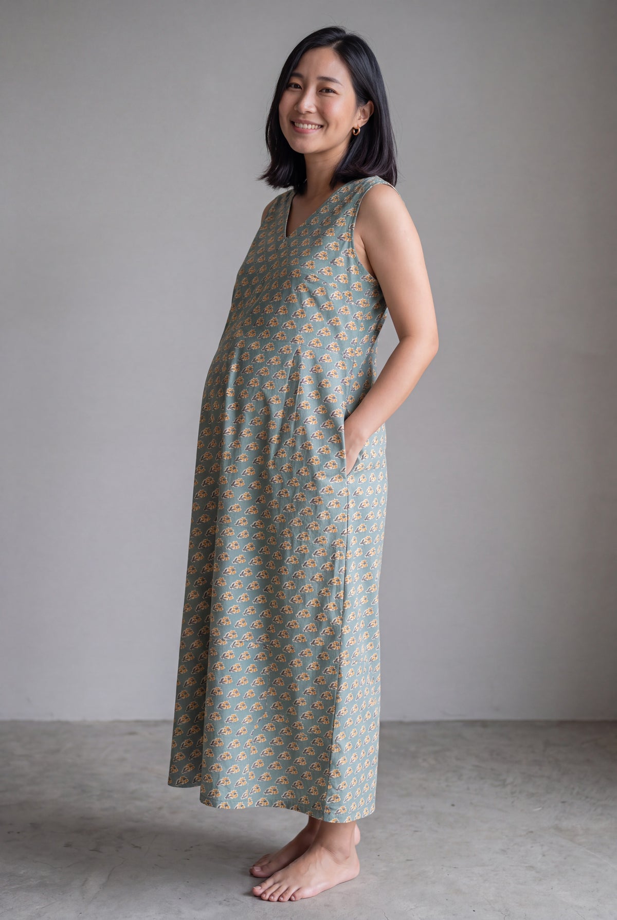Saumya Cotton Nursing Maxi Dress