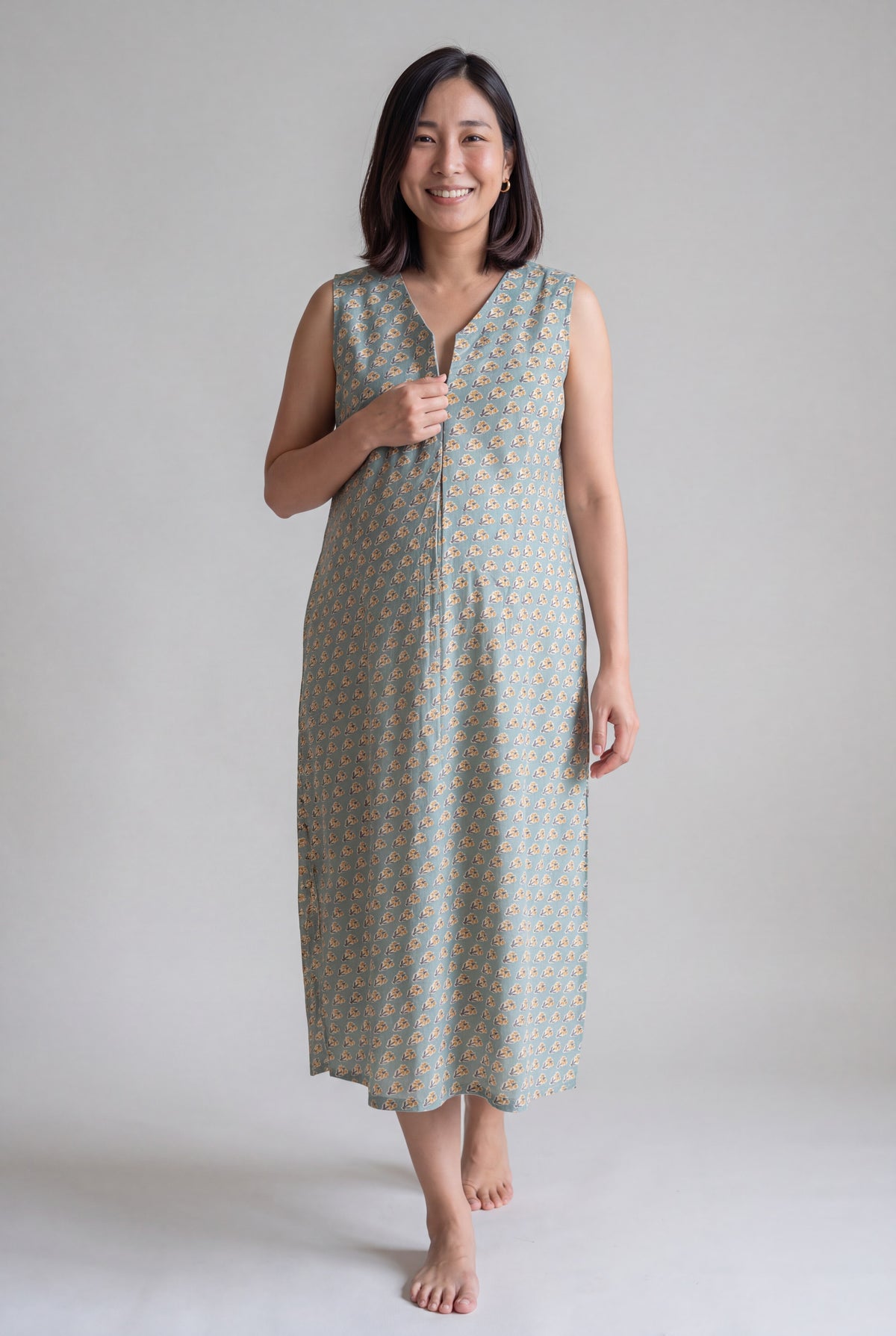 Saumya Cotton Nursing Maxi Dress