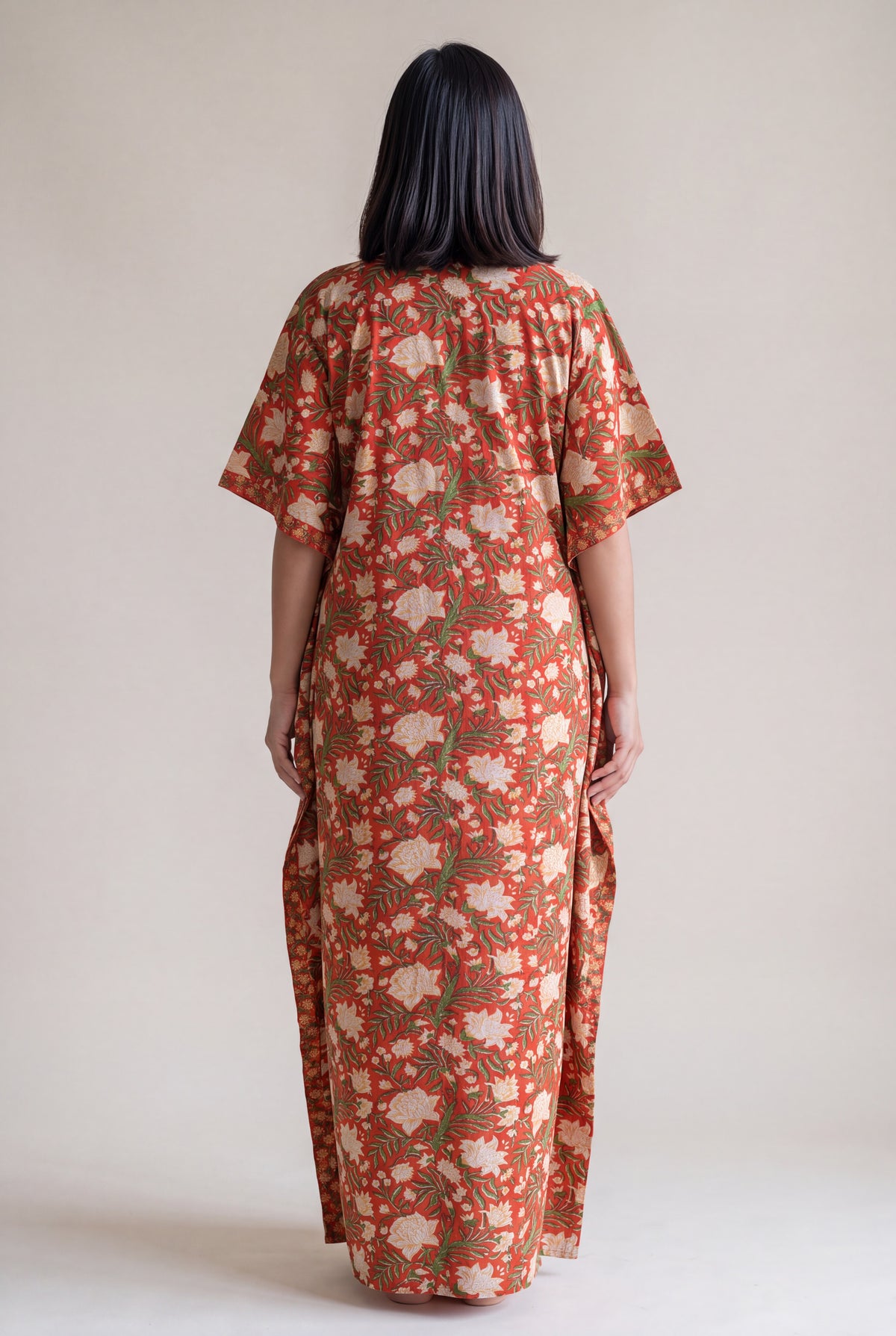 Raghav Charan Cotton Nursing Kaftan Gown