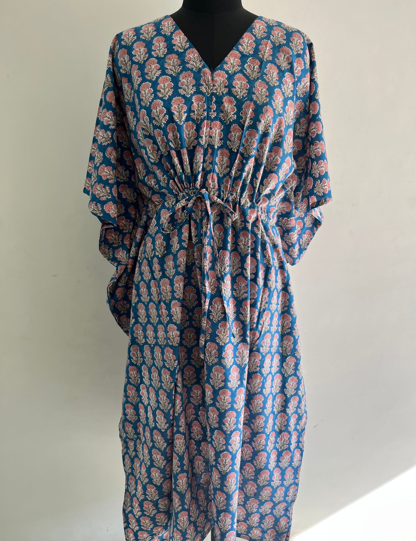 Nitamba Cotton Handblock Nursing Kaftan