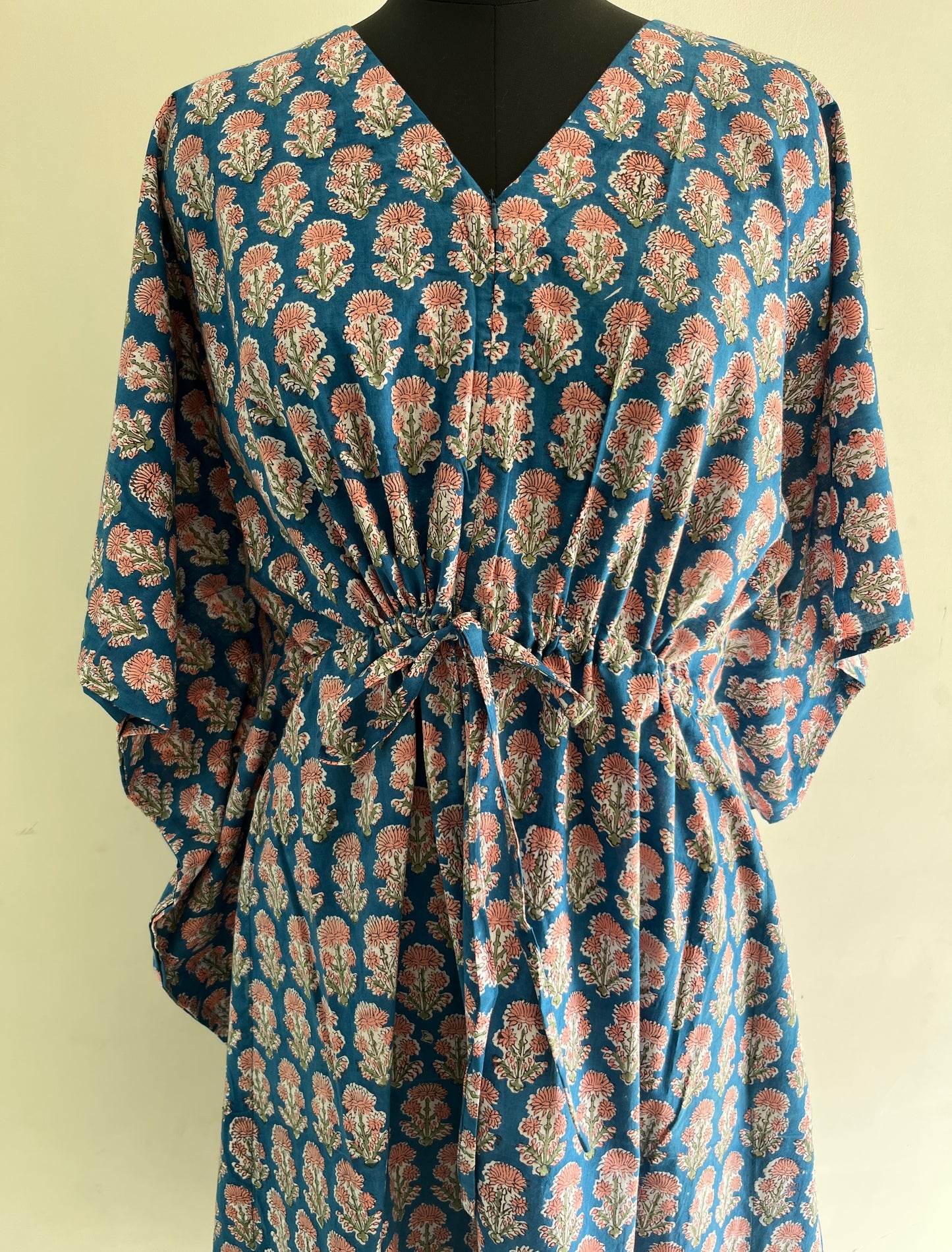 Nitamba Cotton Handblock Nursing Kaftan