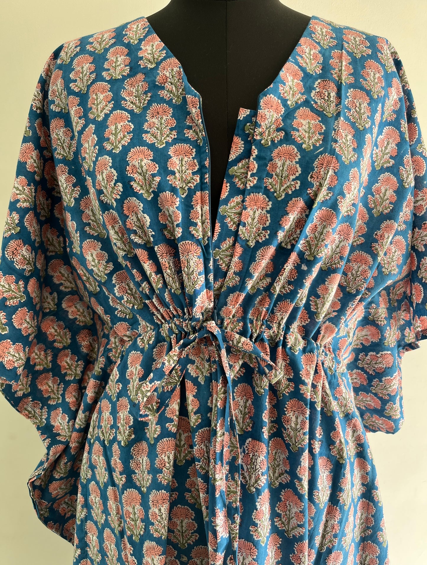 Nitamba Cotton Handblock Nursing Kaftan