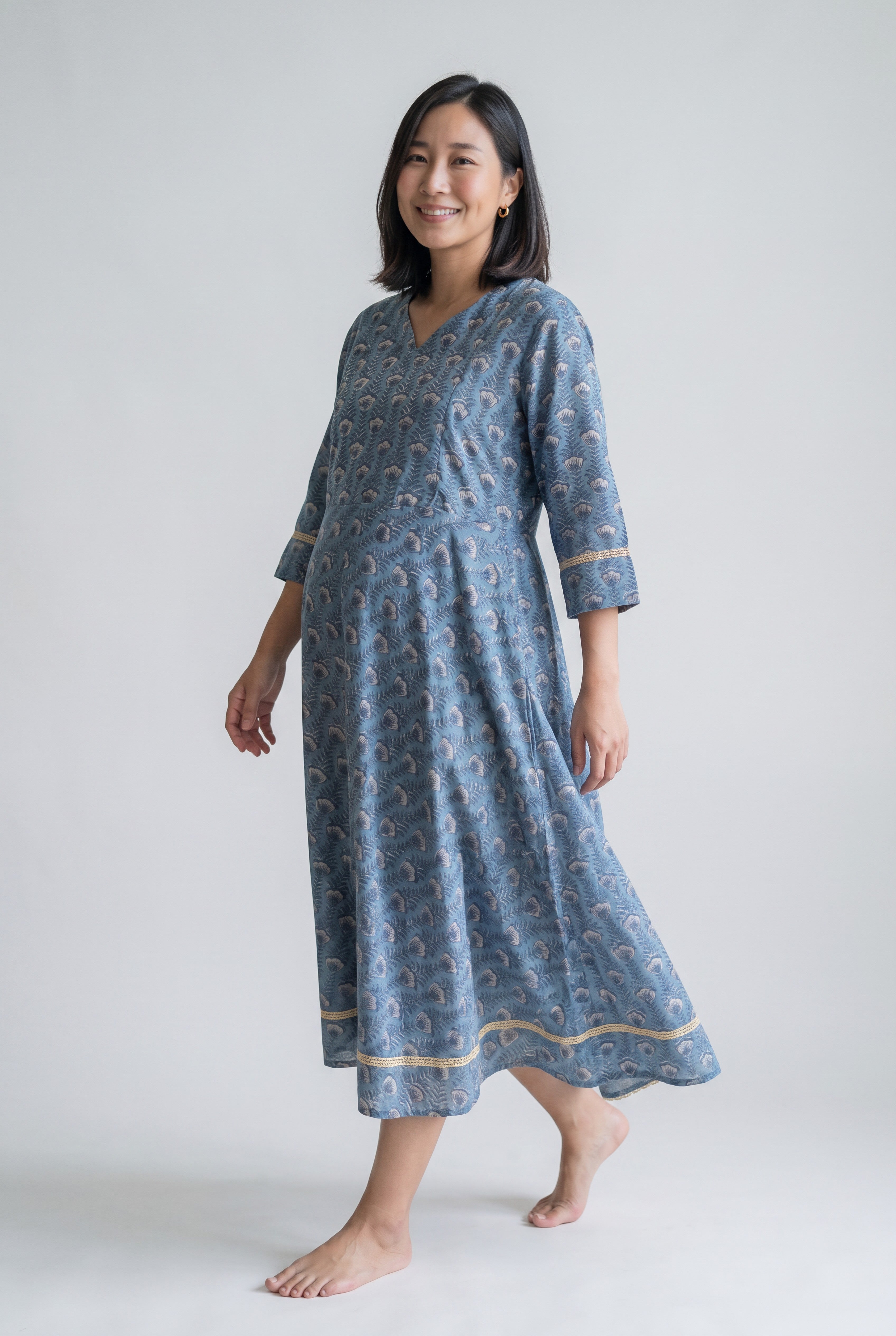 Avigyaa Cotton Twin Zip Nursing Kurti