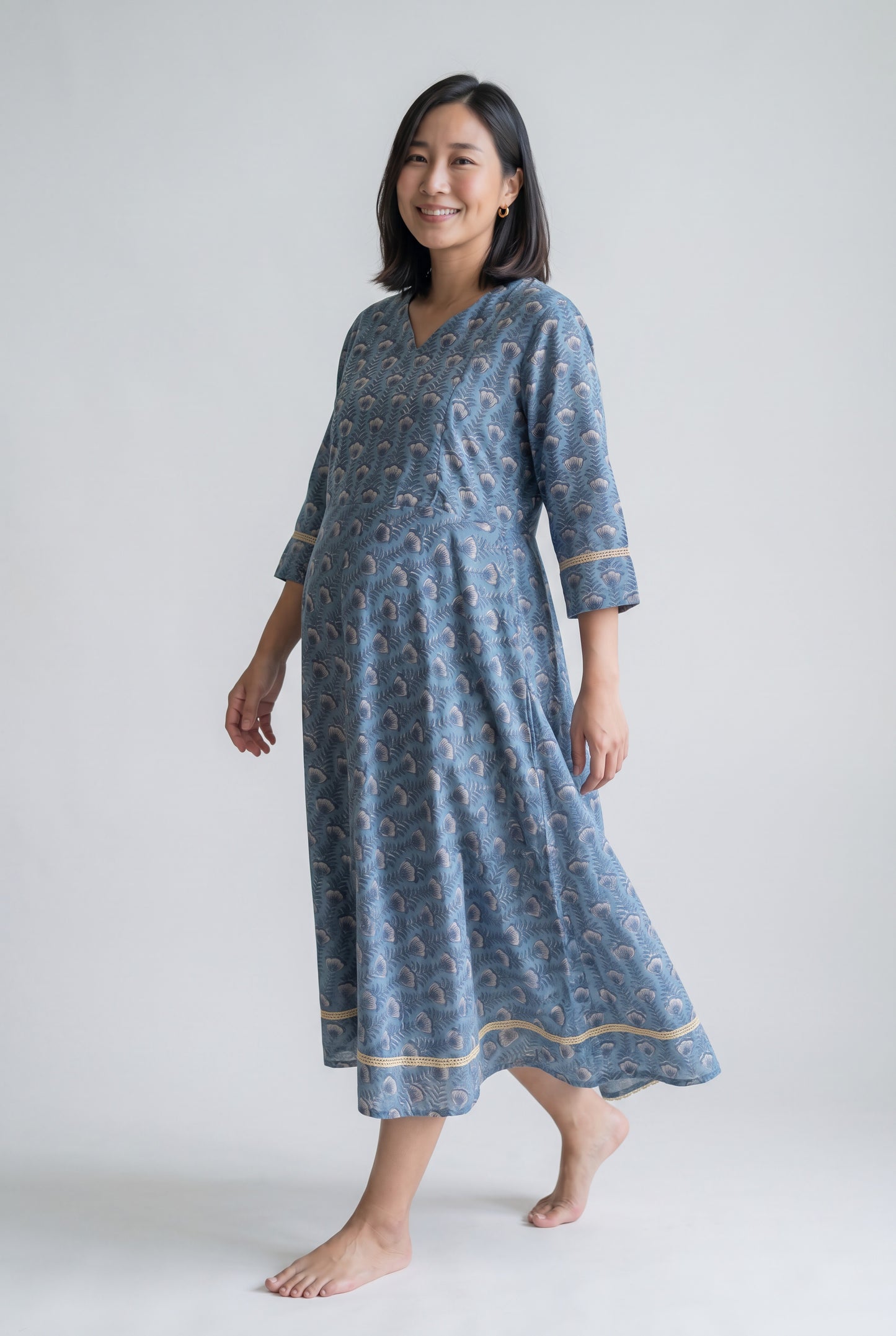 Avigyaa Cotton Twin Zip Nursing Kurti