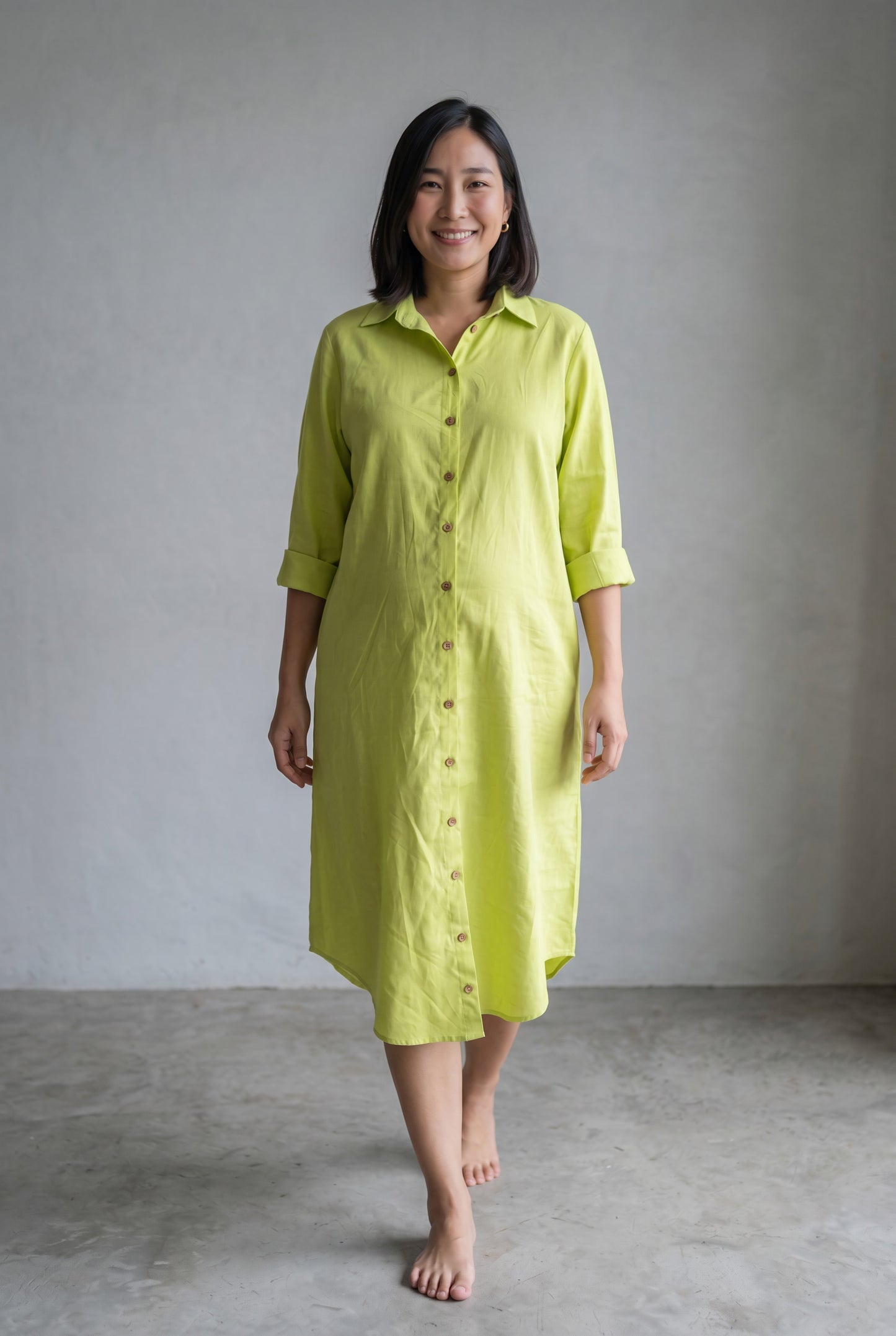 Raghunanda Maternity Nursing Shirt Dress