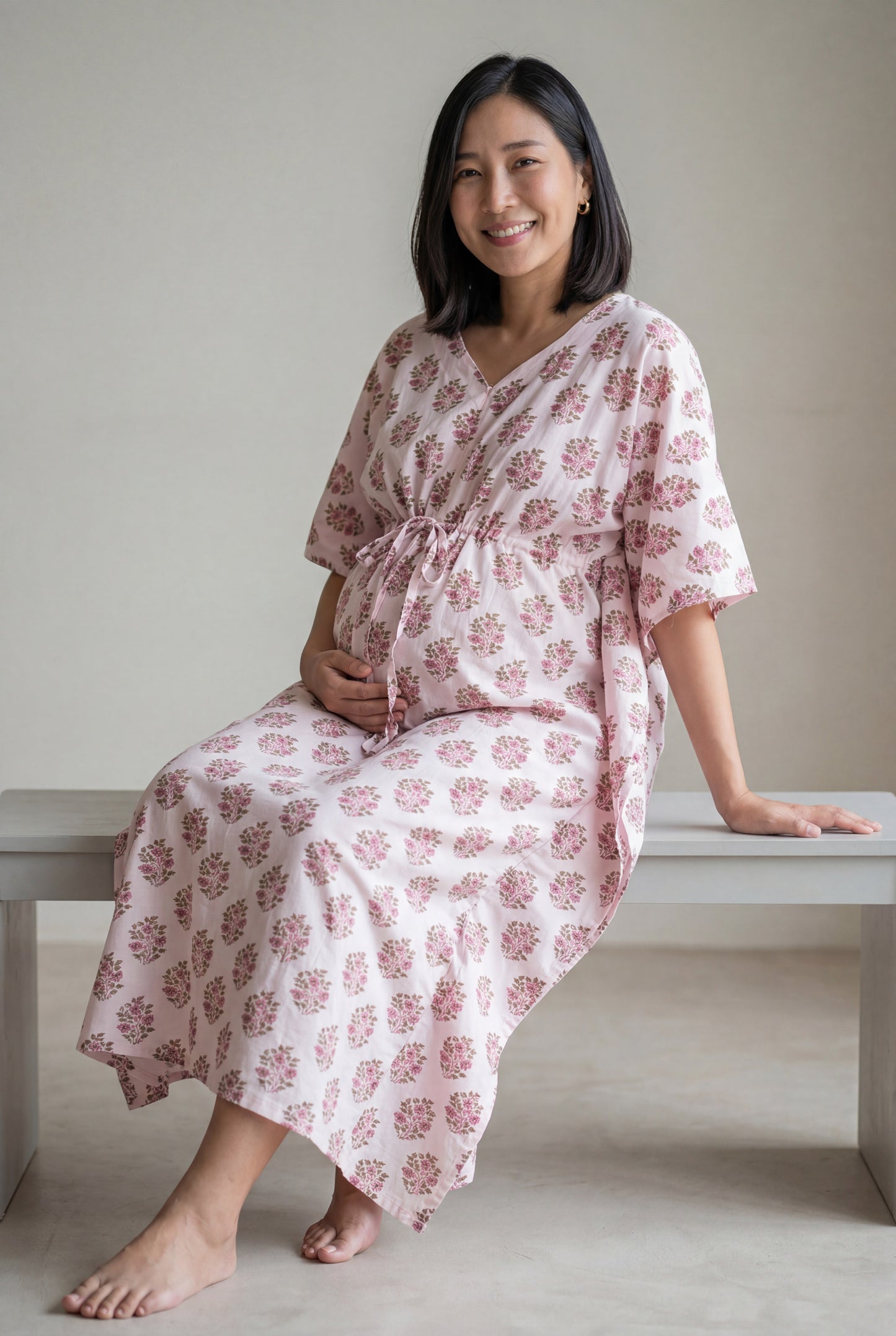 Kripa Nidhi Cotton Nursing Kaftan