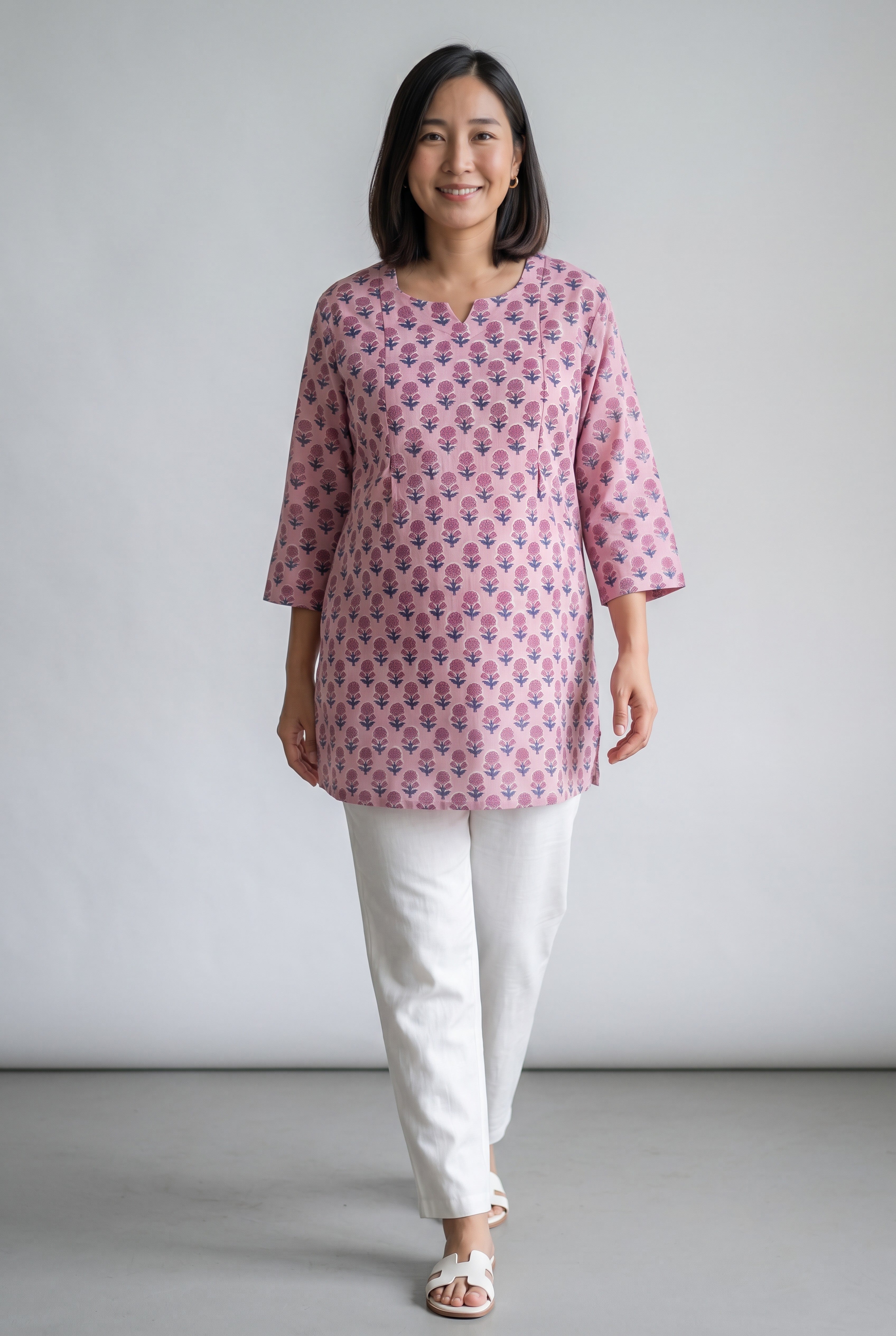 Raghav Cotton Nursing Top with Twin Zip