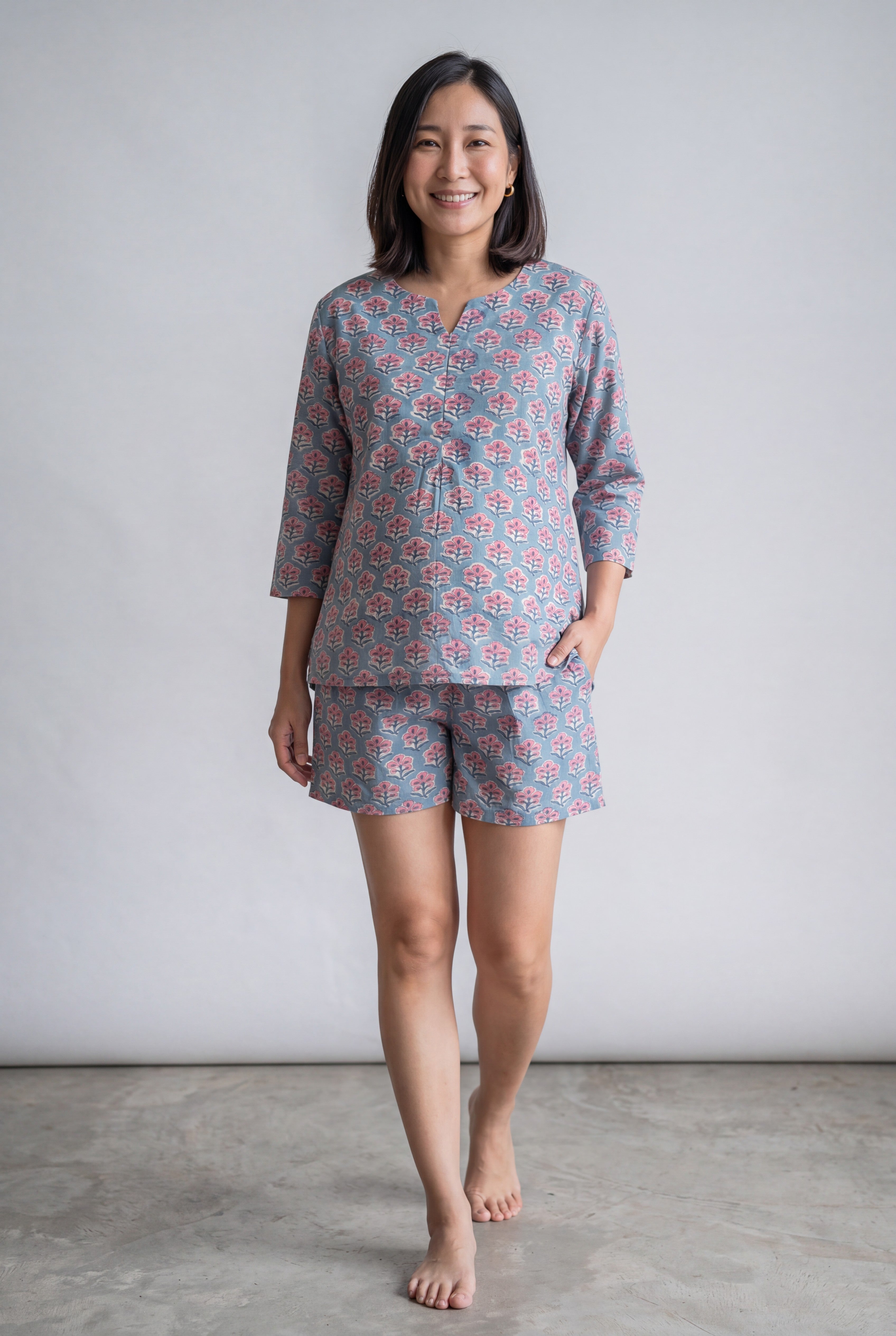 Raam Cotton Nursing Shorts Set